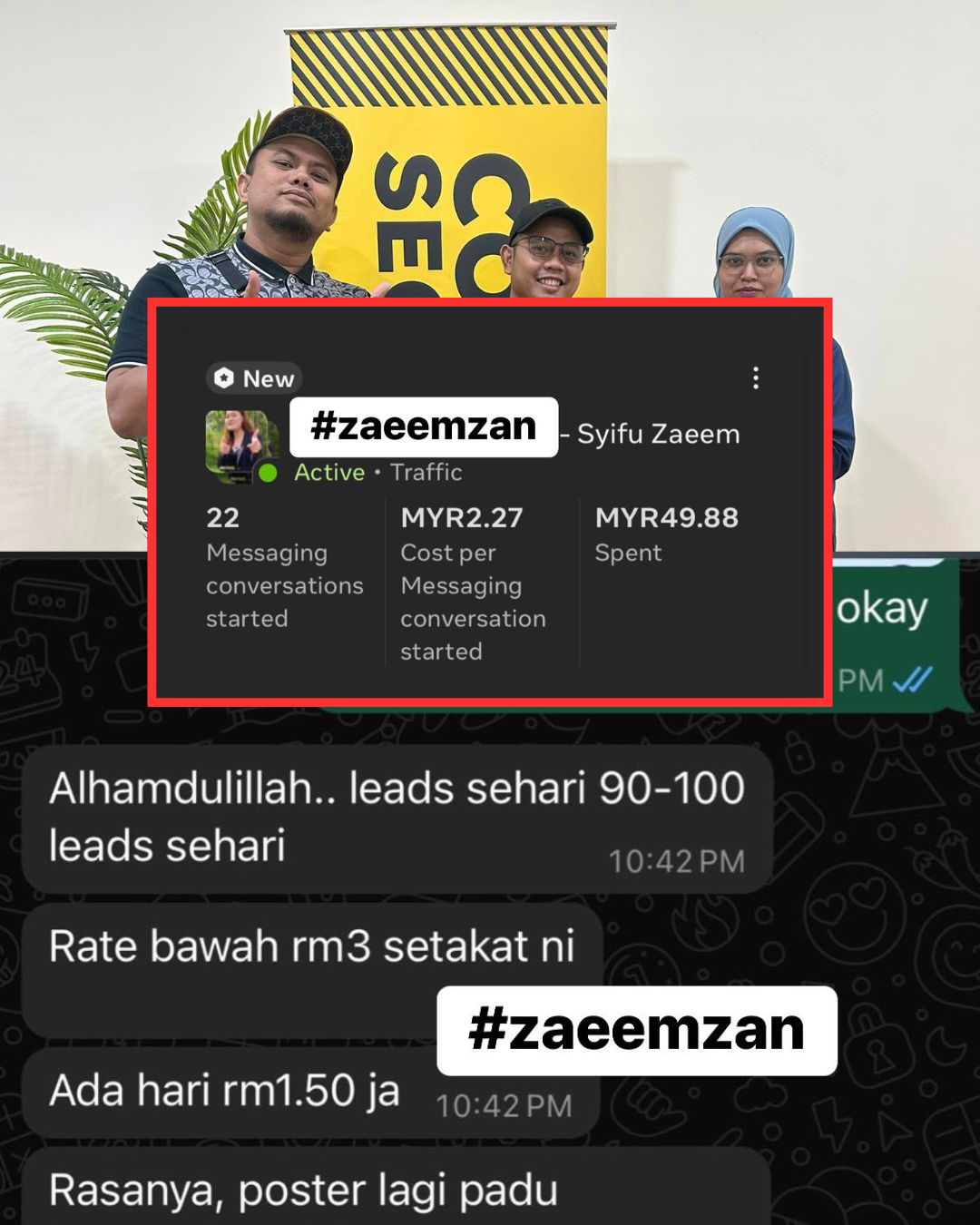 Zaeem Zan Facebook ad