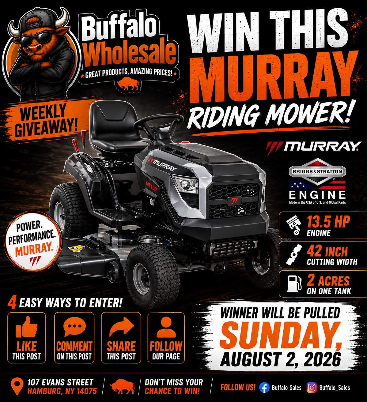 Buffalo - SALES Facebook ad: BUFFALO WHOLESALE