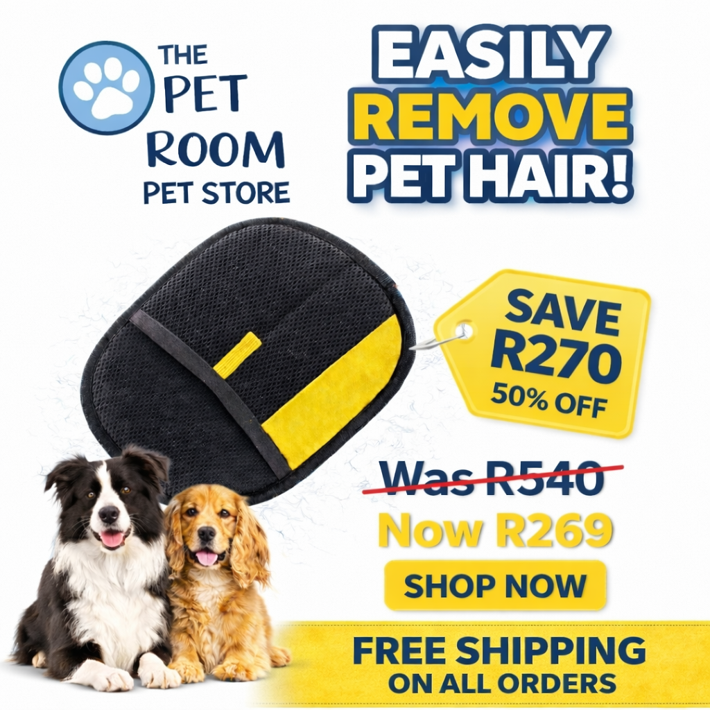 The pet room Facebook ad: Save R270 Today, 50% OFF