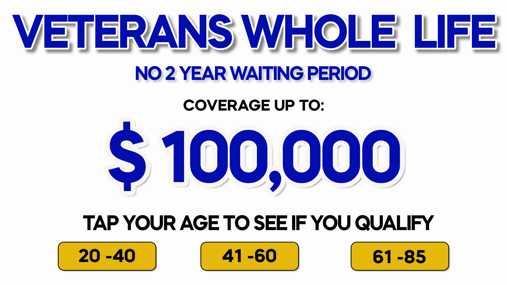 Veteran Life Insurance Facebook ad