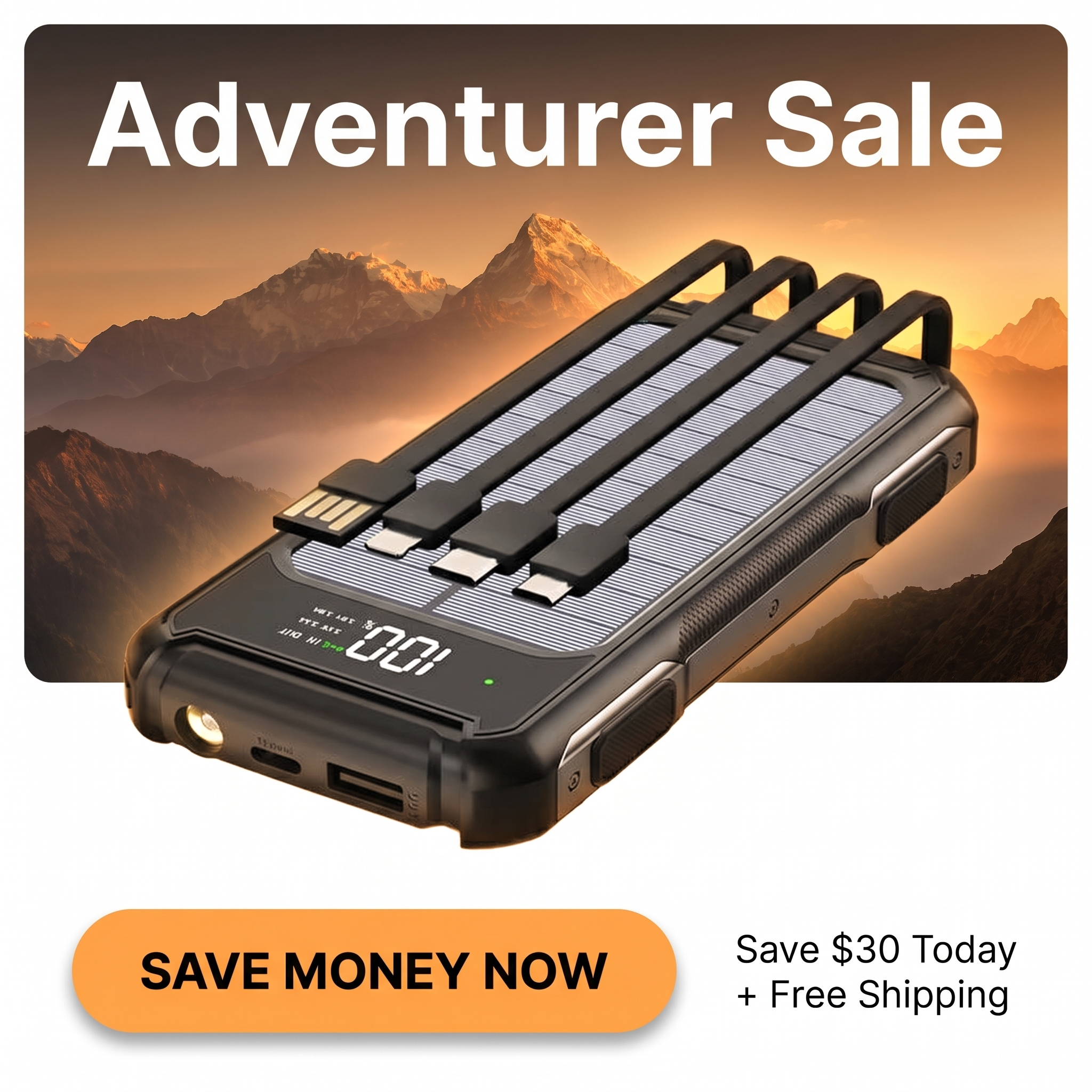 Survival4future Facebook ad: Blackout-ready. Built for Extremes