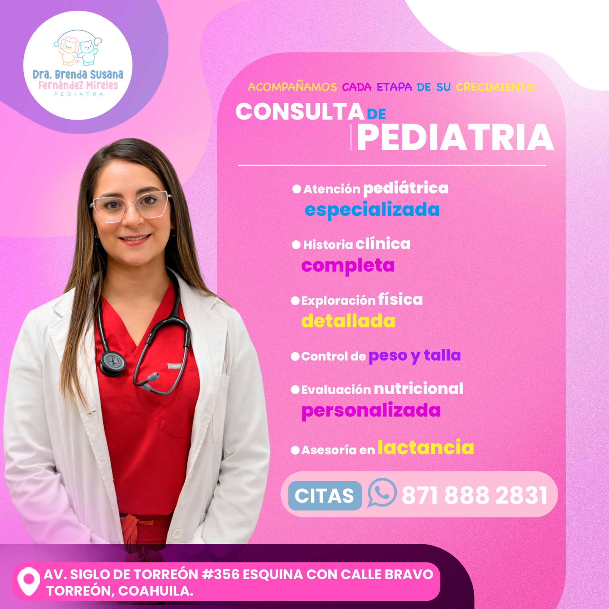Dra. Brenda Susana Fernández Mireles Facebook ad: Crecer sano empieza desde los primeros días