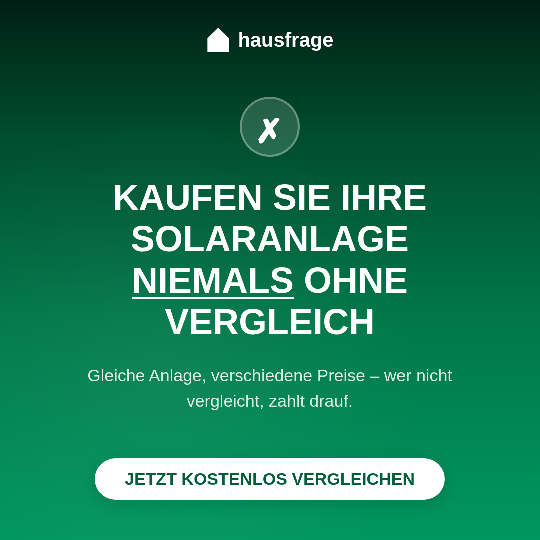 Hausfrage Facebook ad