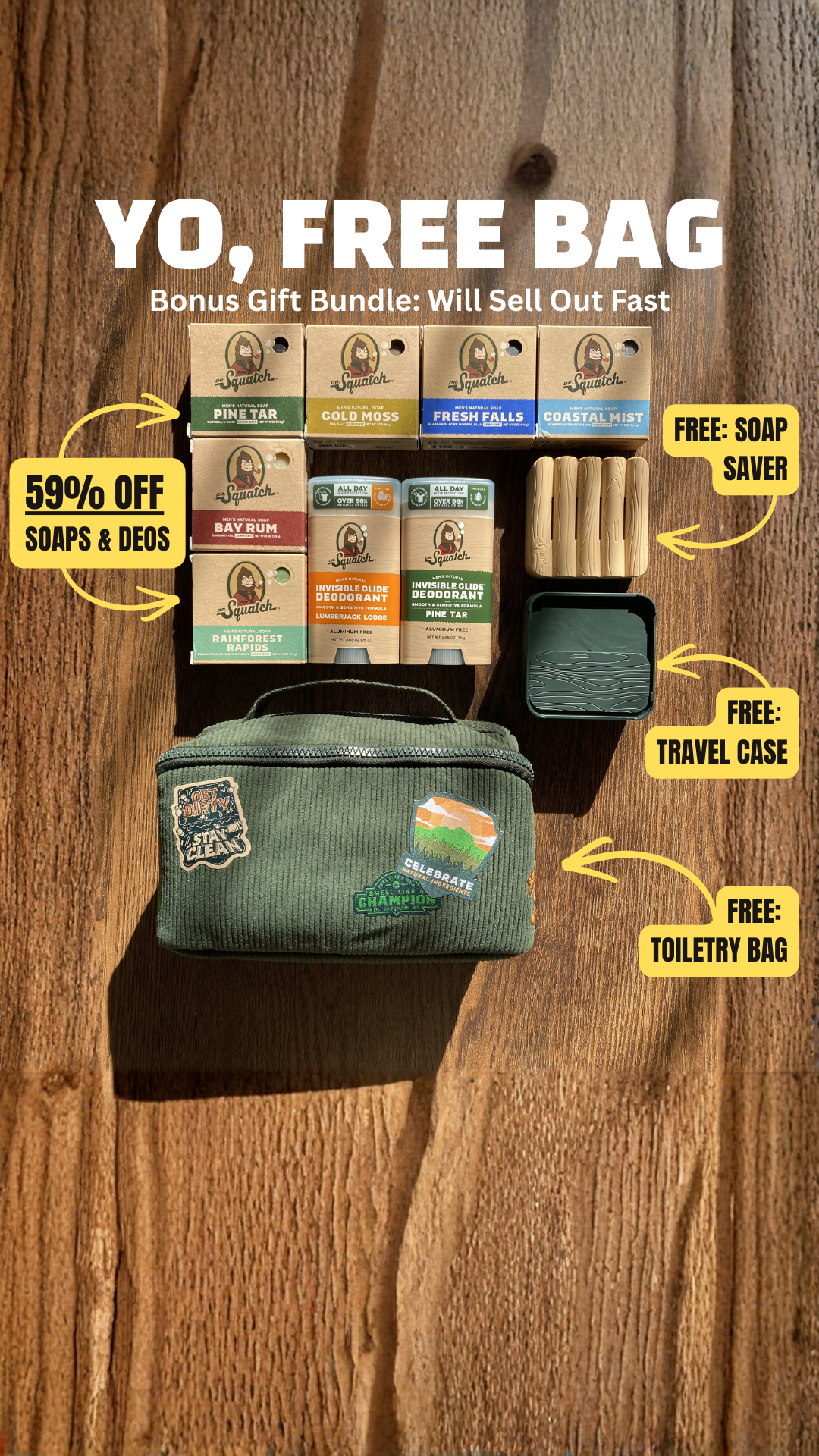 Dr. Squatch Facebook ad