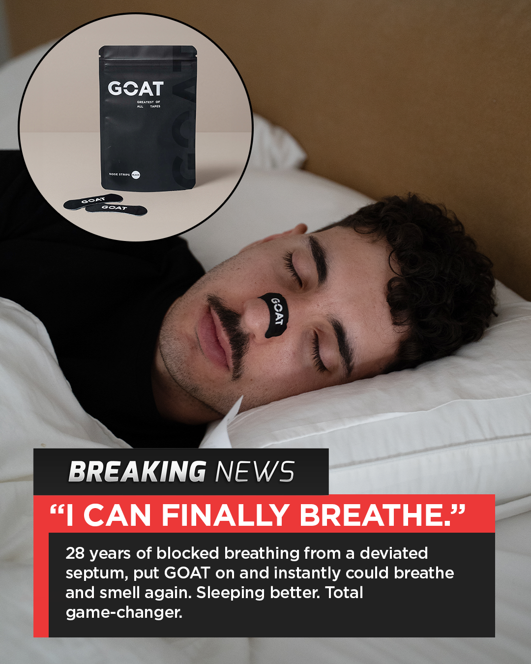 The GOAT  Facebook ad
