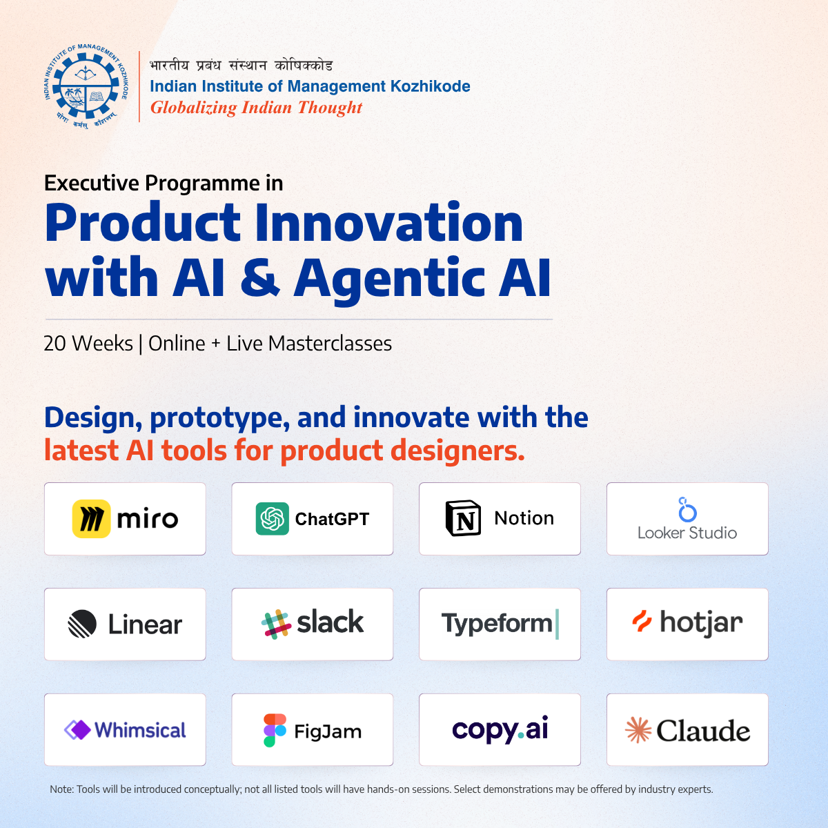 IIM Kozhikode Product Innovation with AI & Agentic AI Facebook ad: Build AI-powered features using GenAI, agentic AI and…