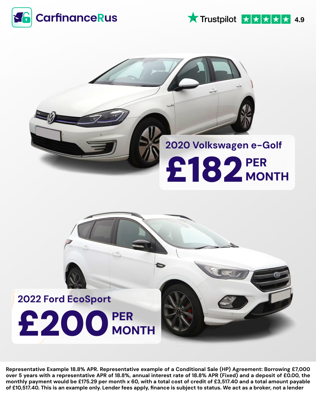 CarFinance R Us Facebook ad