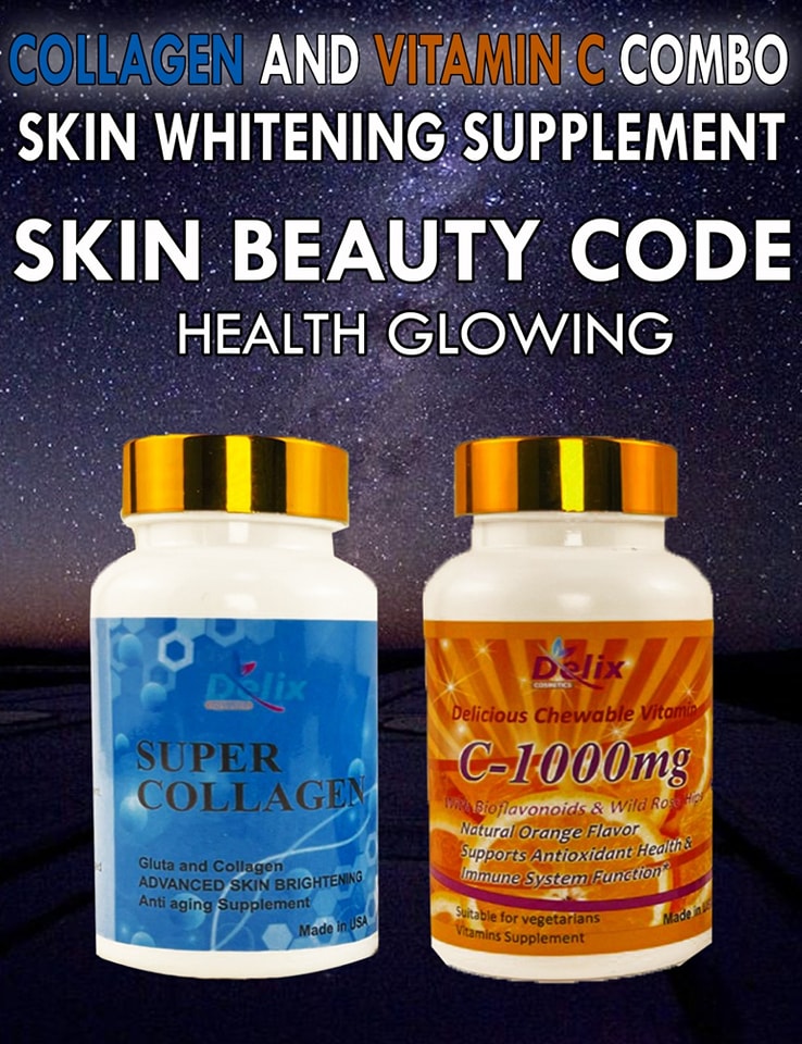 Delix Organic Skin Supplements Facebook ad: price 300gh.