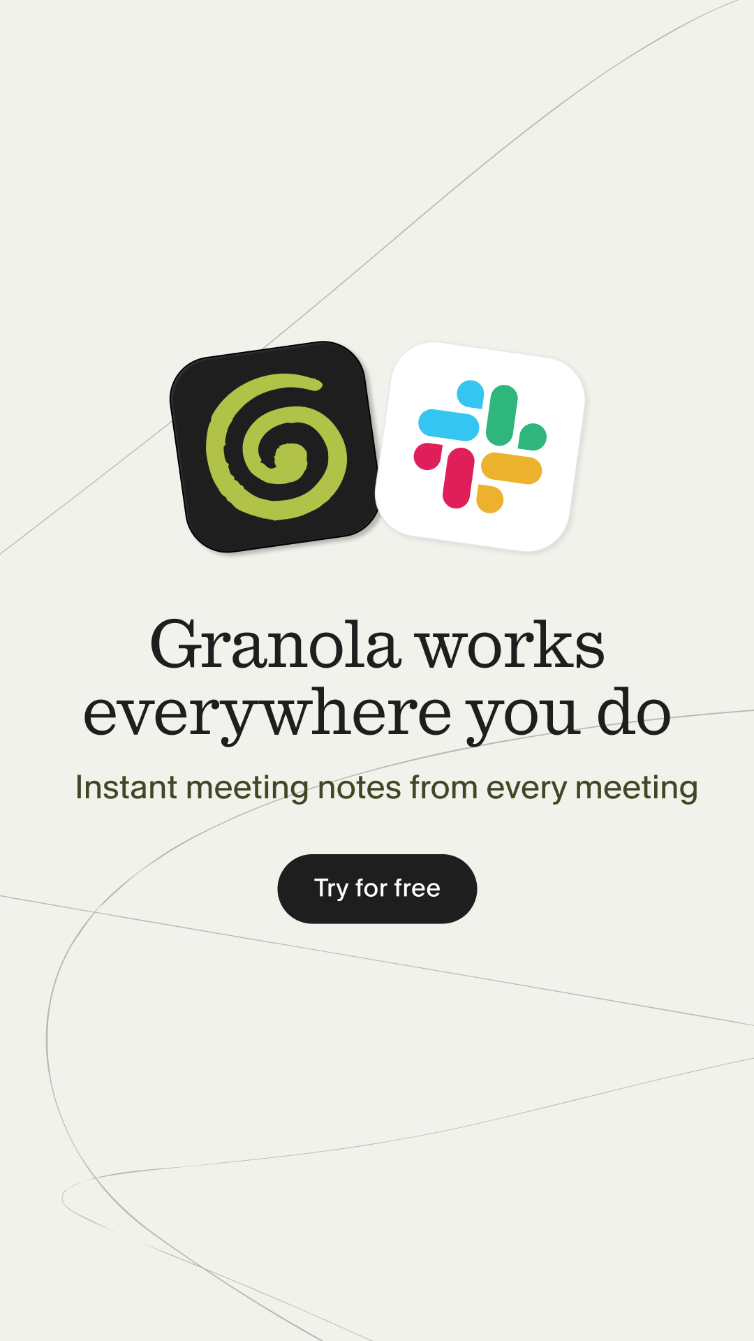 Granola ai Facebook ad