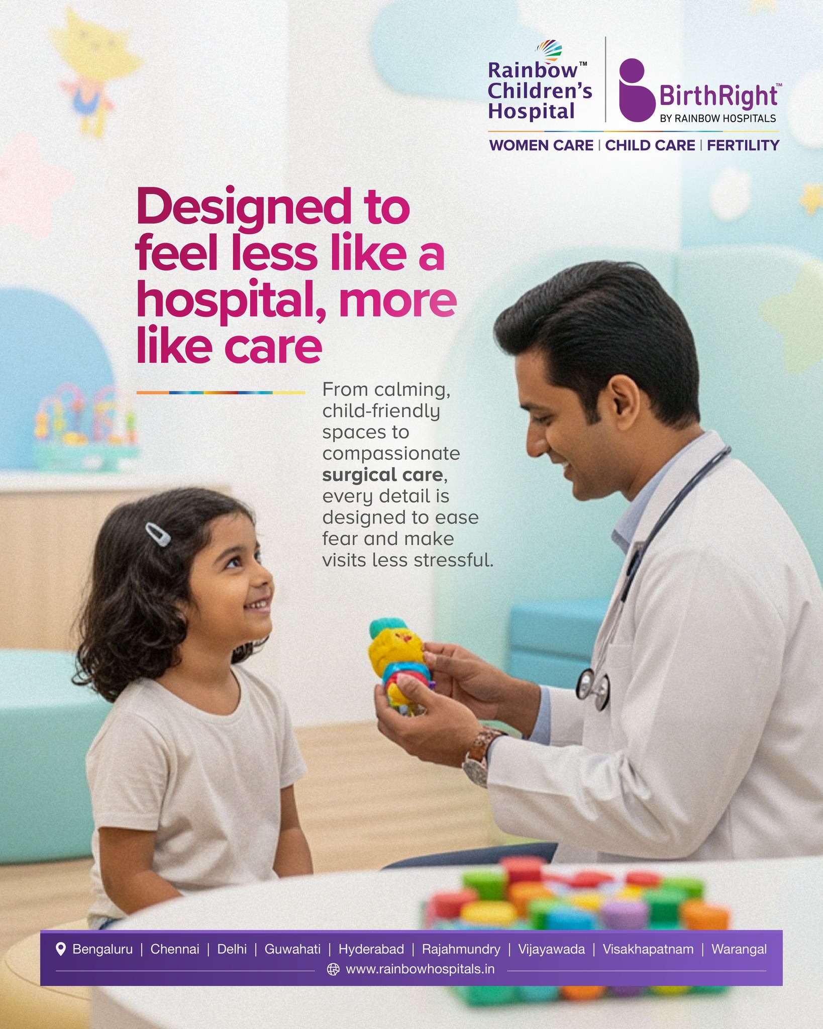 Rainbow Hospitals Facebook ad