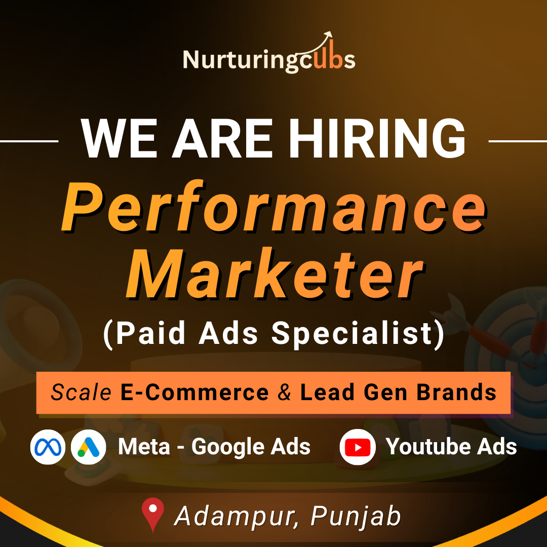 NurturingCubs Digital Marketing Agency Facebook ad: Performance Marketers, We’re Hiring!