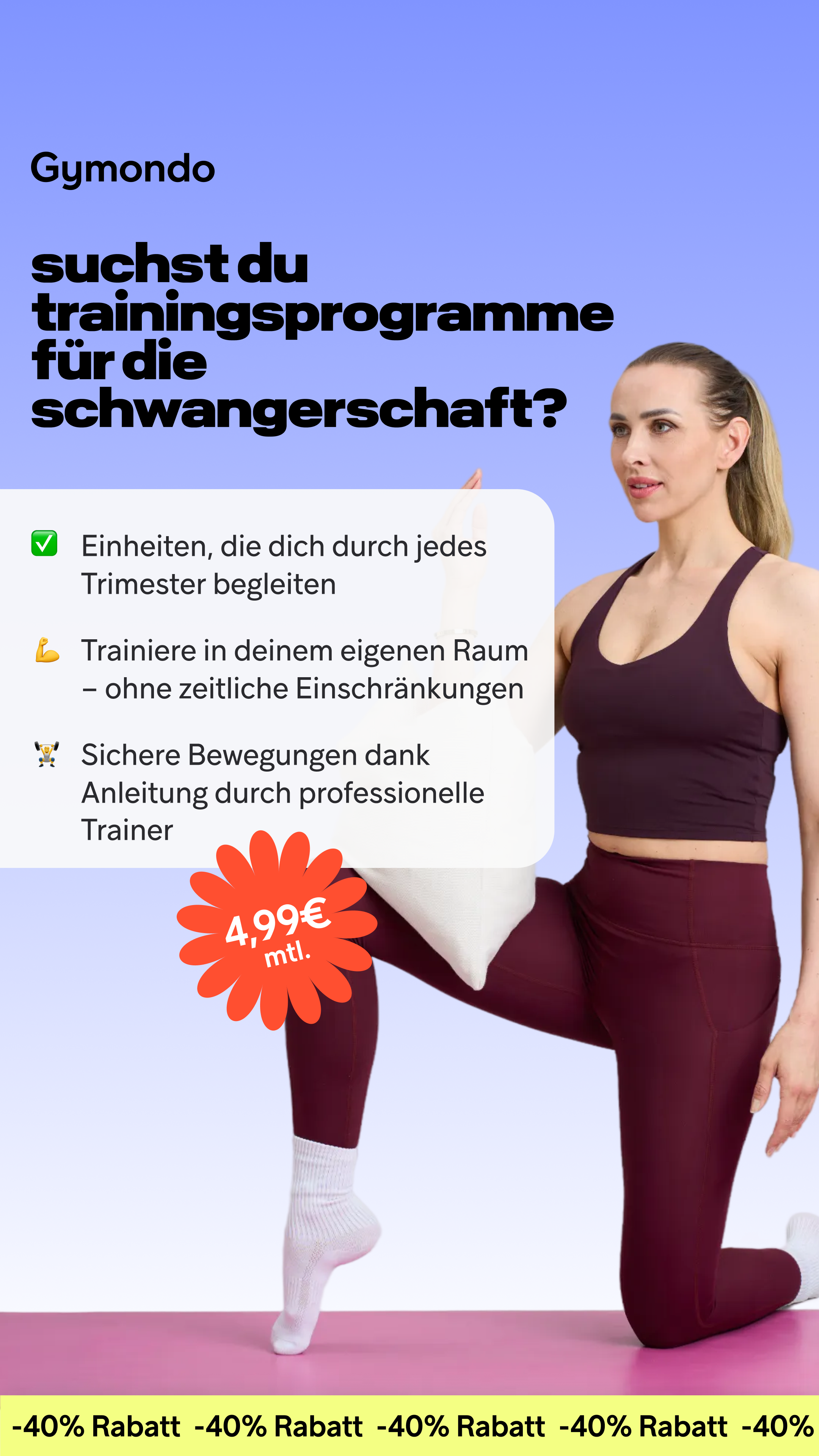Gymondo Facebook ad