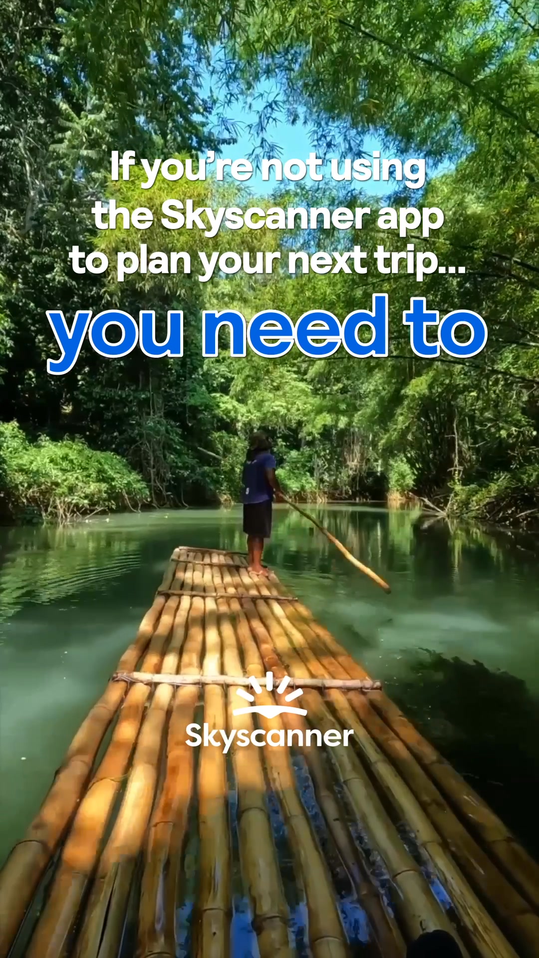 Skyscanner Facebook ad: Flights, hotels and car hire - all in one app