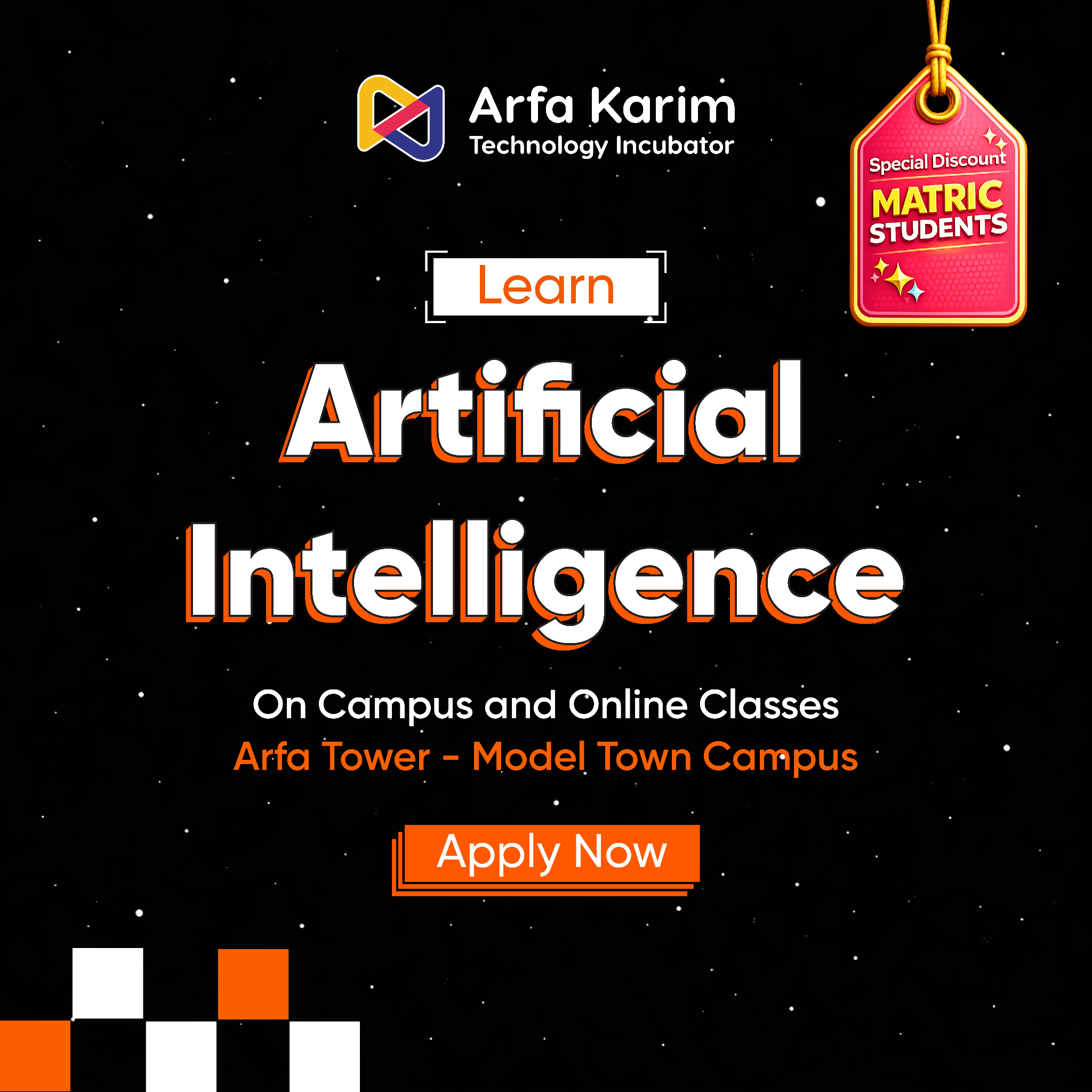 Arfa Karim Technology Incubator Facebook ad