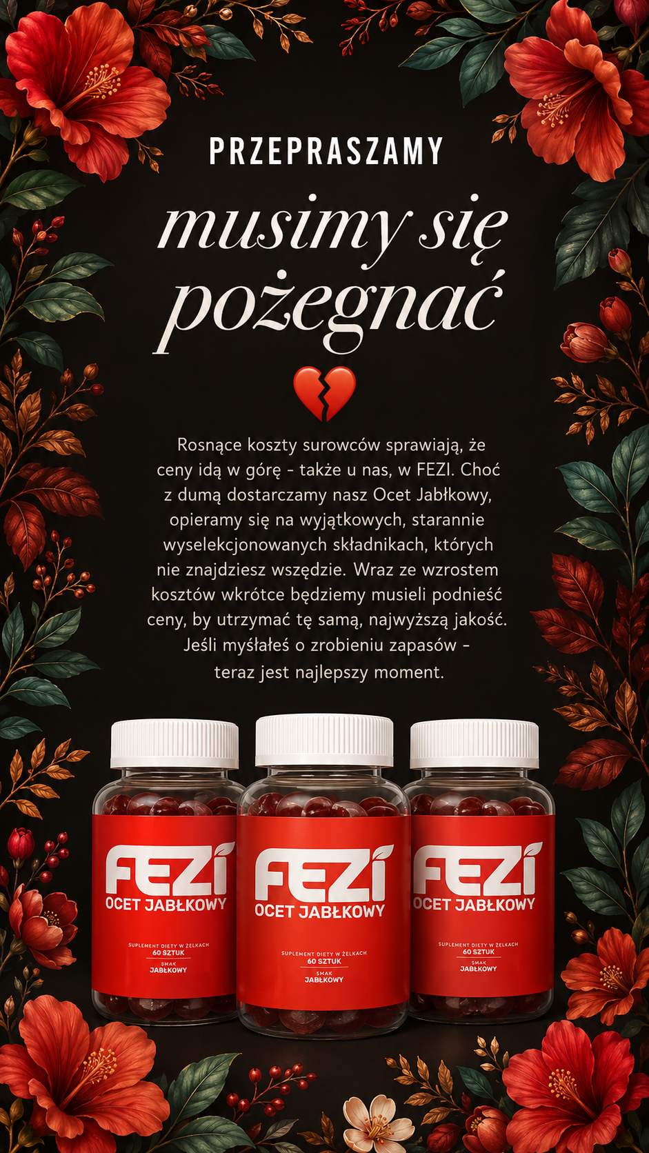 FEZI Facebook ad: RABAT NA PIERWSZE ZAMÓWIENIE