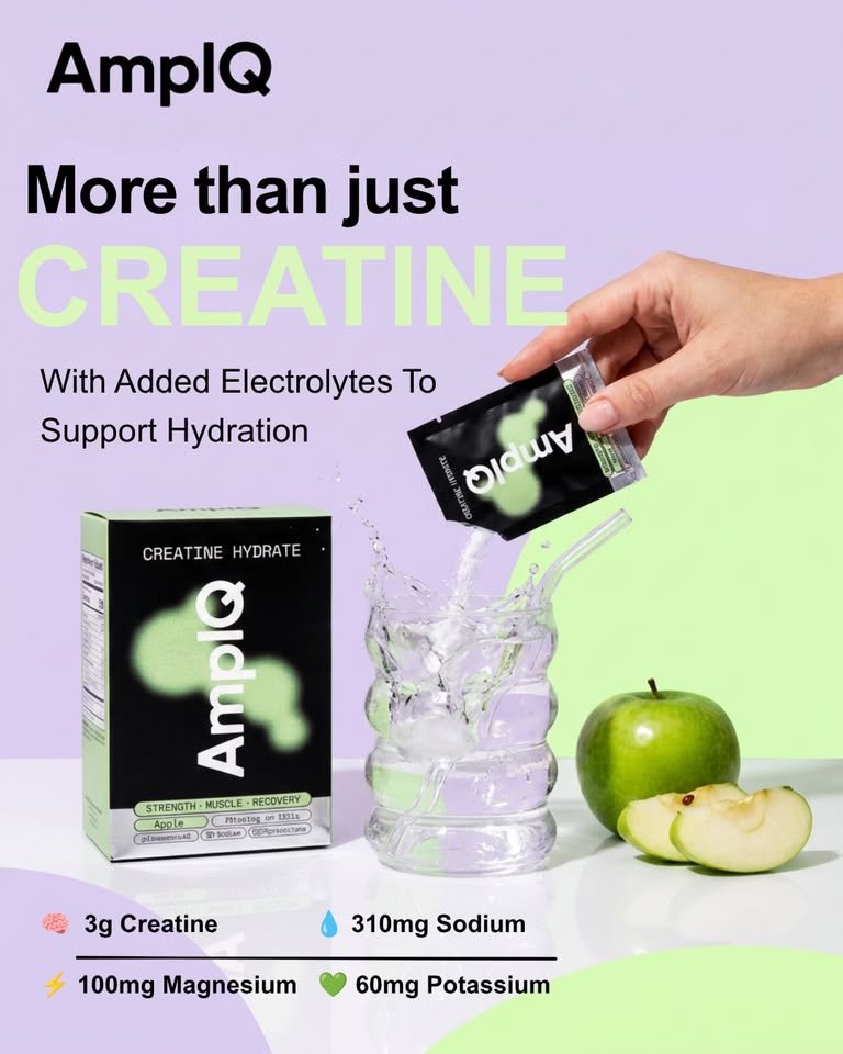 Ampiq Facebook ad: Creatine Sachets Australia | Apple Creatine + Electrolytes…