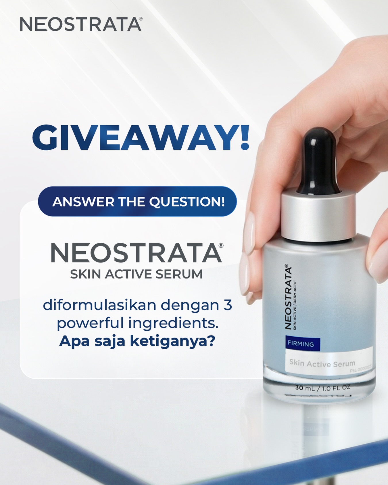 Neostrata Indonesia Facebook ad: Jawab pertanyaan di kolom komentar dan 10 orang…