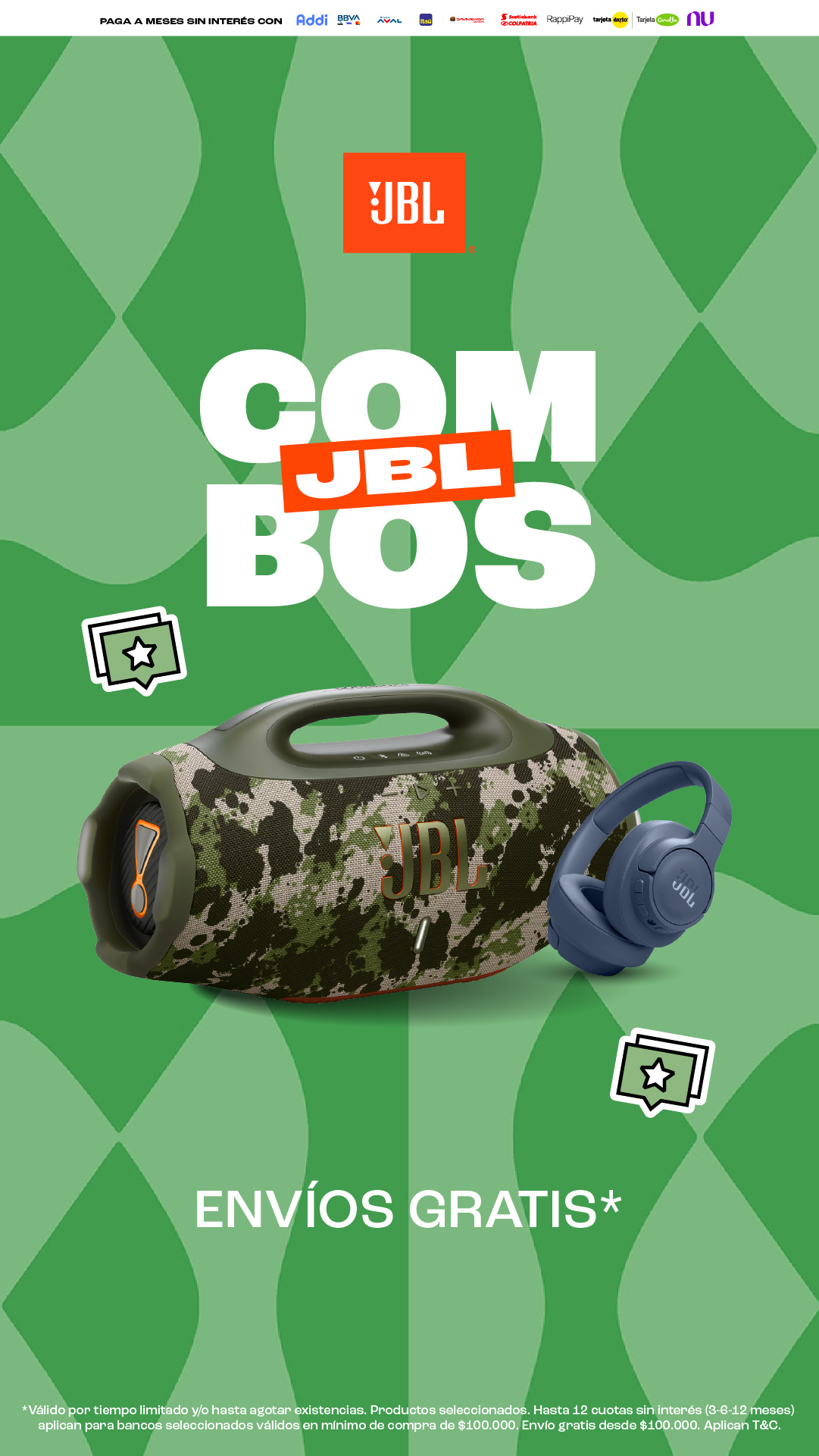 JBL Colombia Facebook ad from Feb 13, 2026