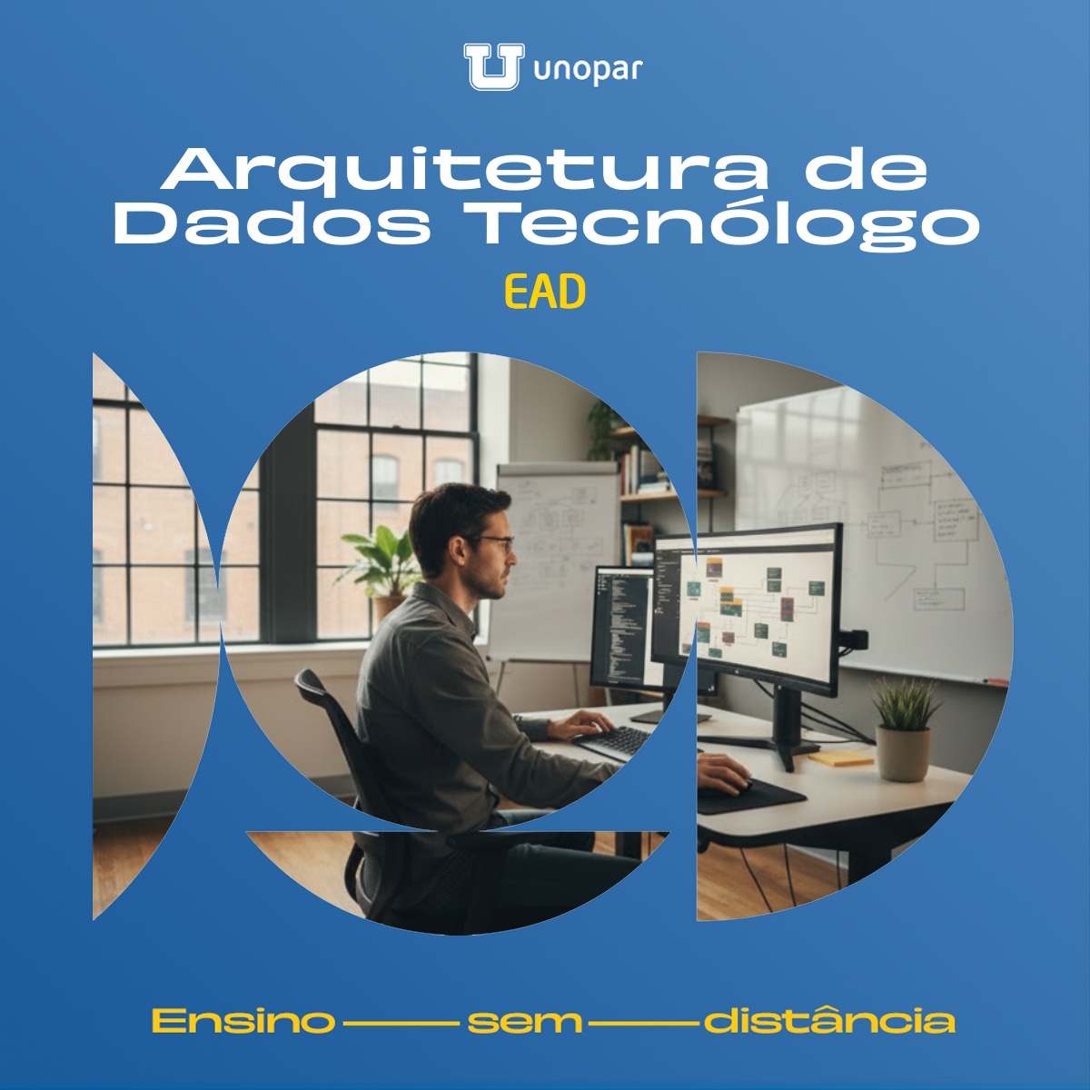 Unopar Universidade Facebook ad: Você já chegou até aqui. Dê o próximo passo!