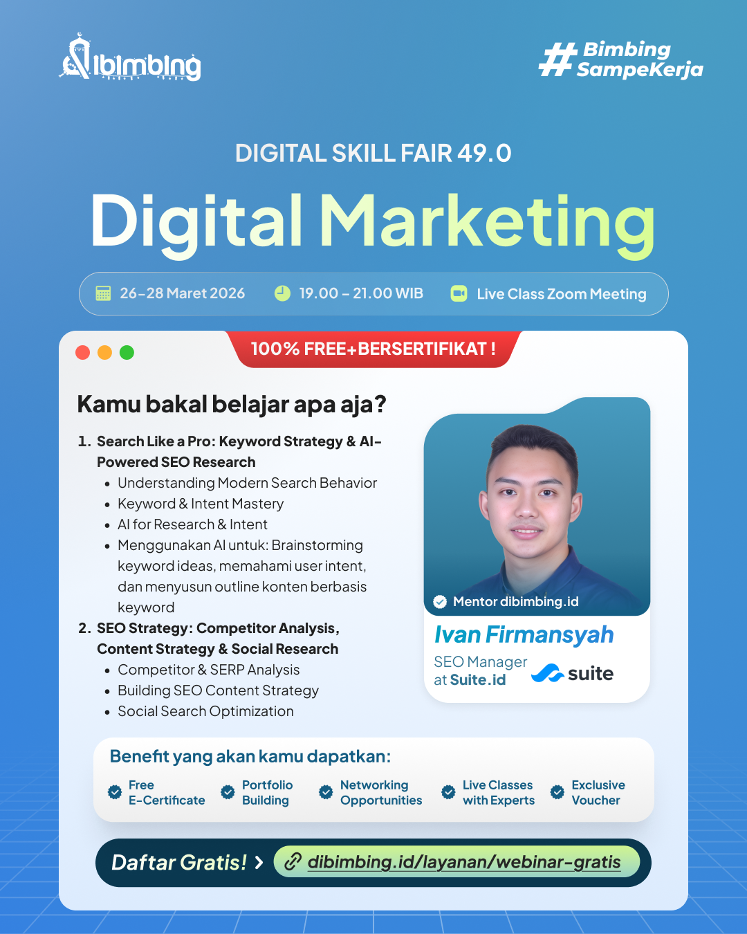 Dibimbing.id Facebook ad