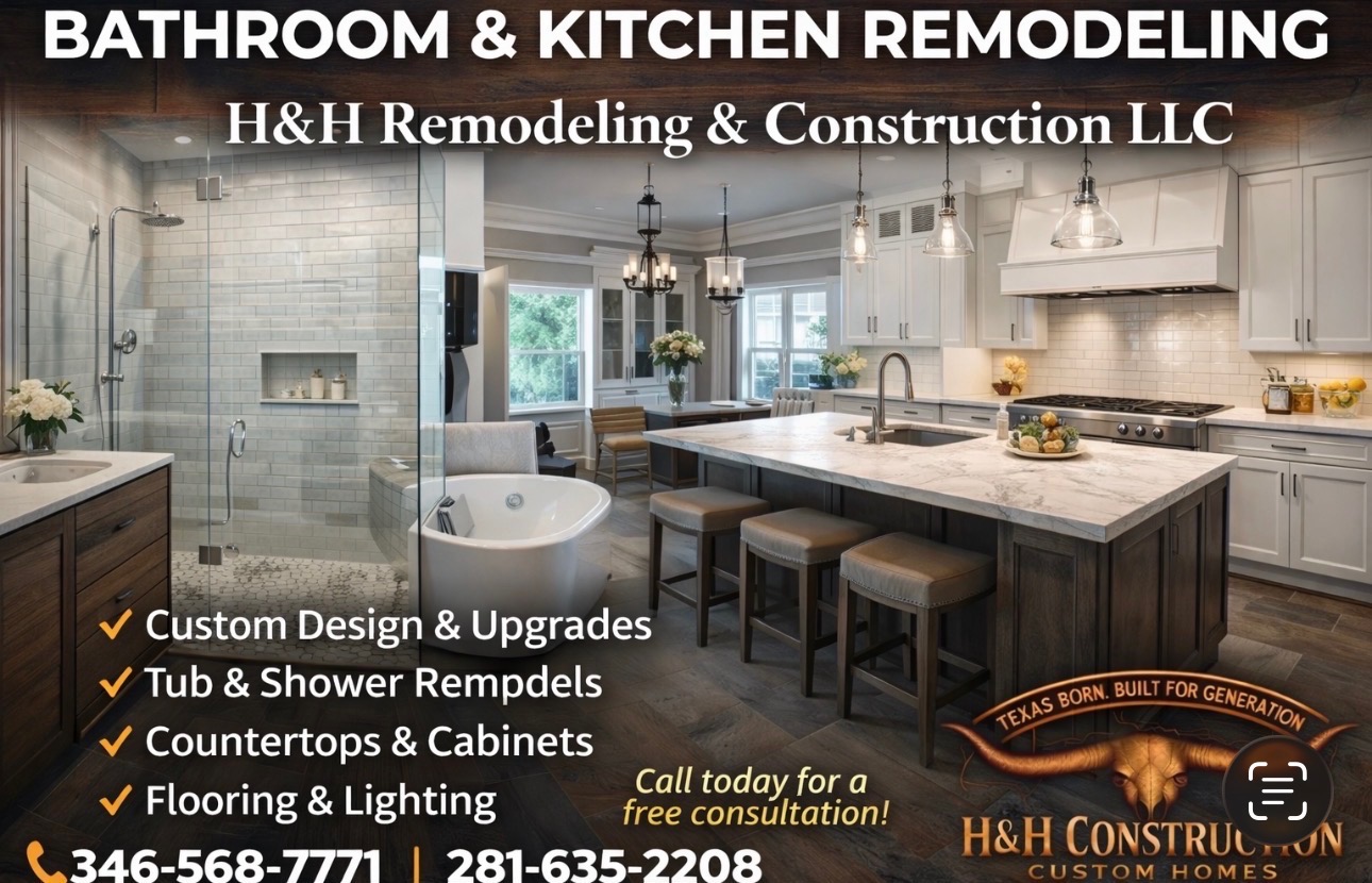 H&H Construction LLC Facebook ad: Ready to transform your space?