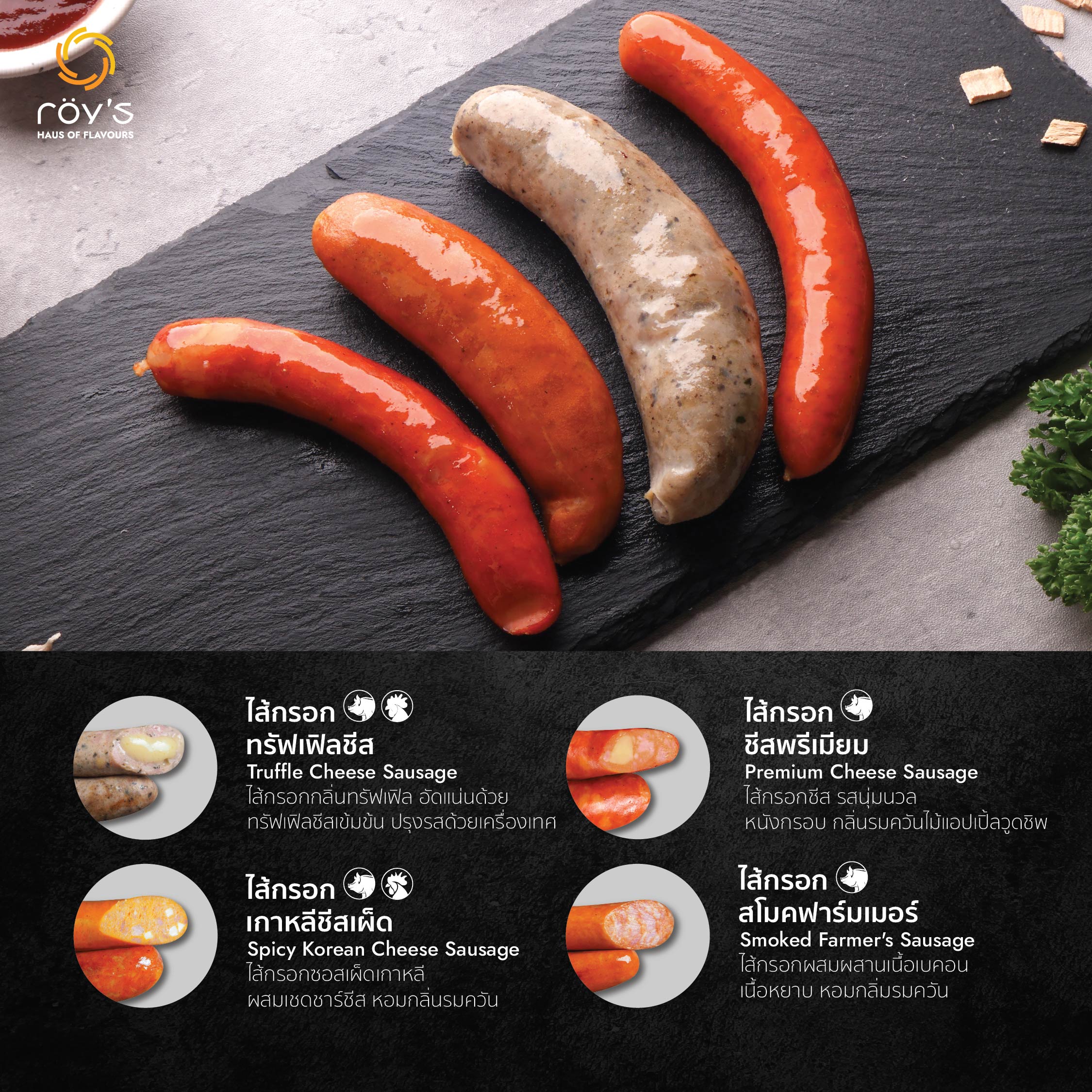 Roy's Premium Products รอยส์ ไส้กรอก พรีเมี่ยม Facebook ad