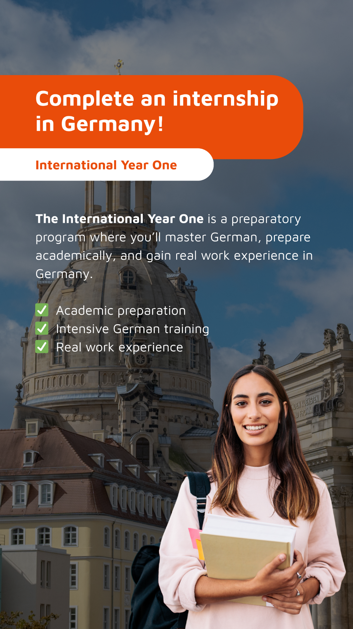 Iba International Office Facebook ad: Combine academic growth with practical experience in…