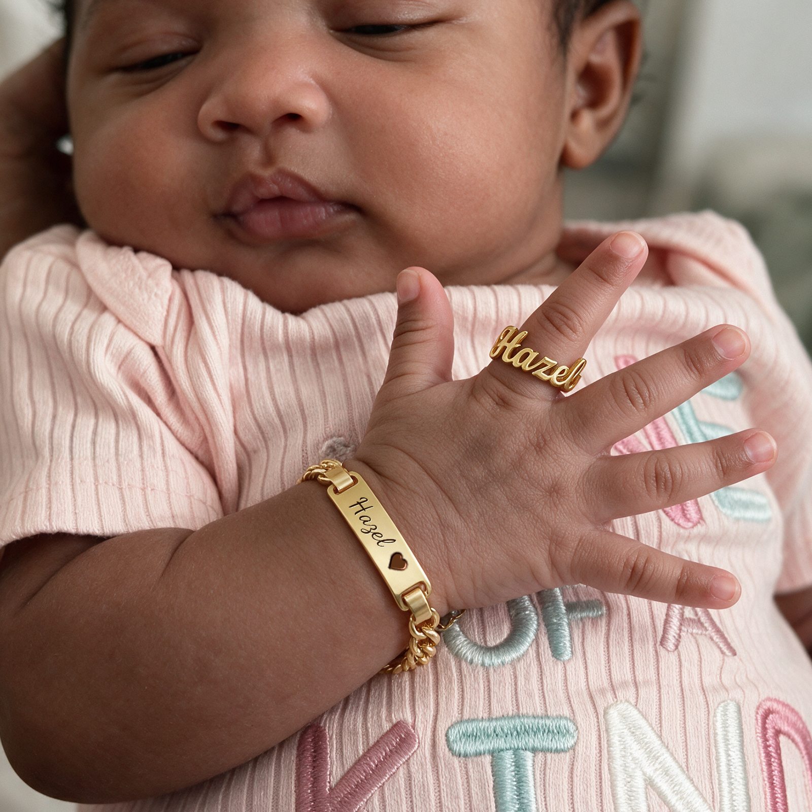 Instgifts Facebook ad: Personalized Baby Name Jewelry