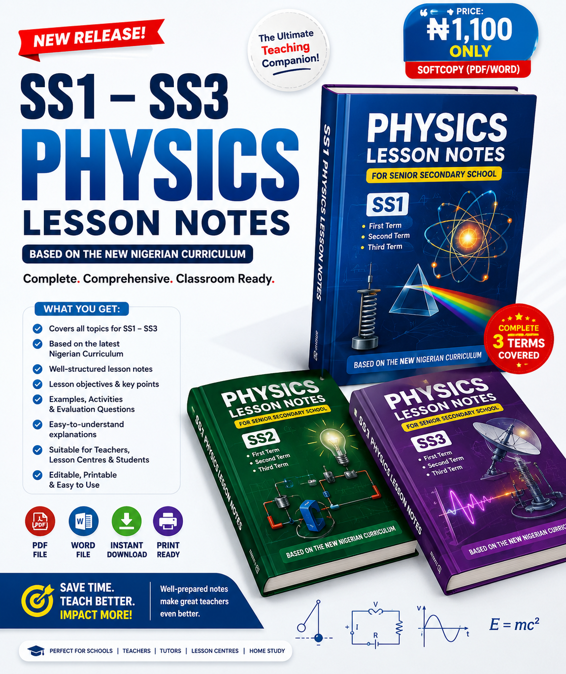 Maths and Tech Guru Facebook ad: COMPLETE PHYSICS LESSON NOTE