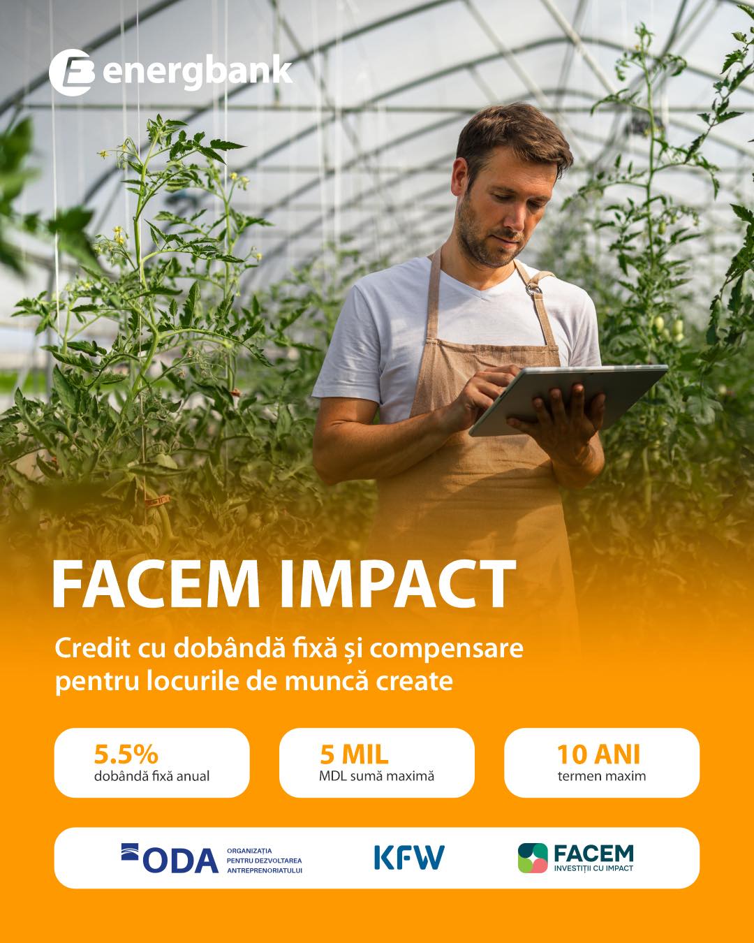 Energbank Facebook ad: FACEM Impact, acum la Energbank!