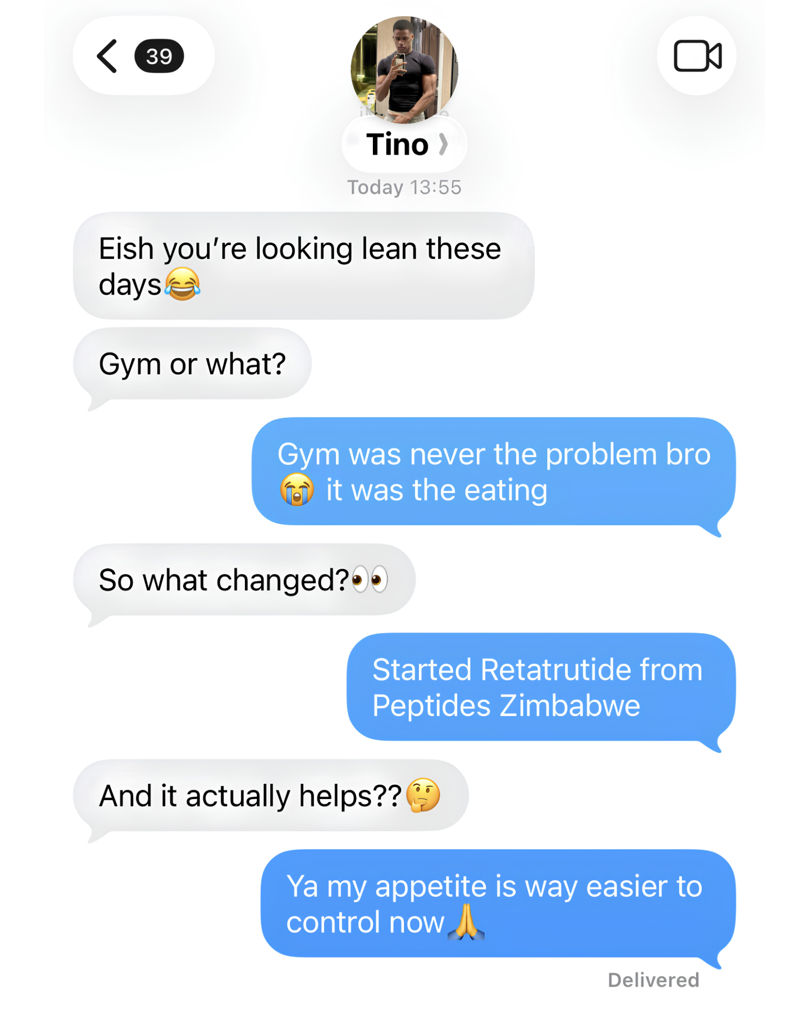 Peptides Zimbabwe Facebook ad from Aug 18, 2026