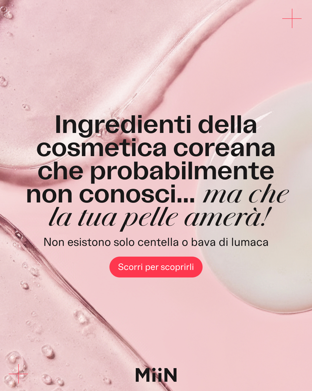MiiN Korean Cosmetics Italy Facebook ad