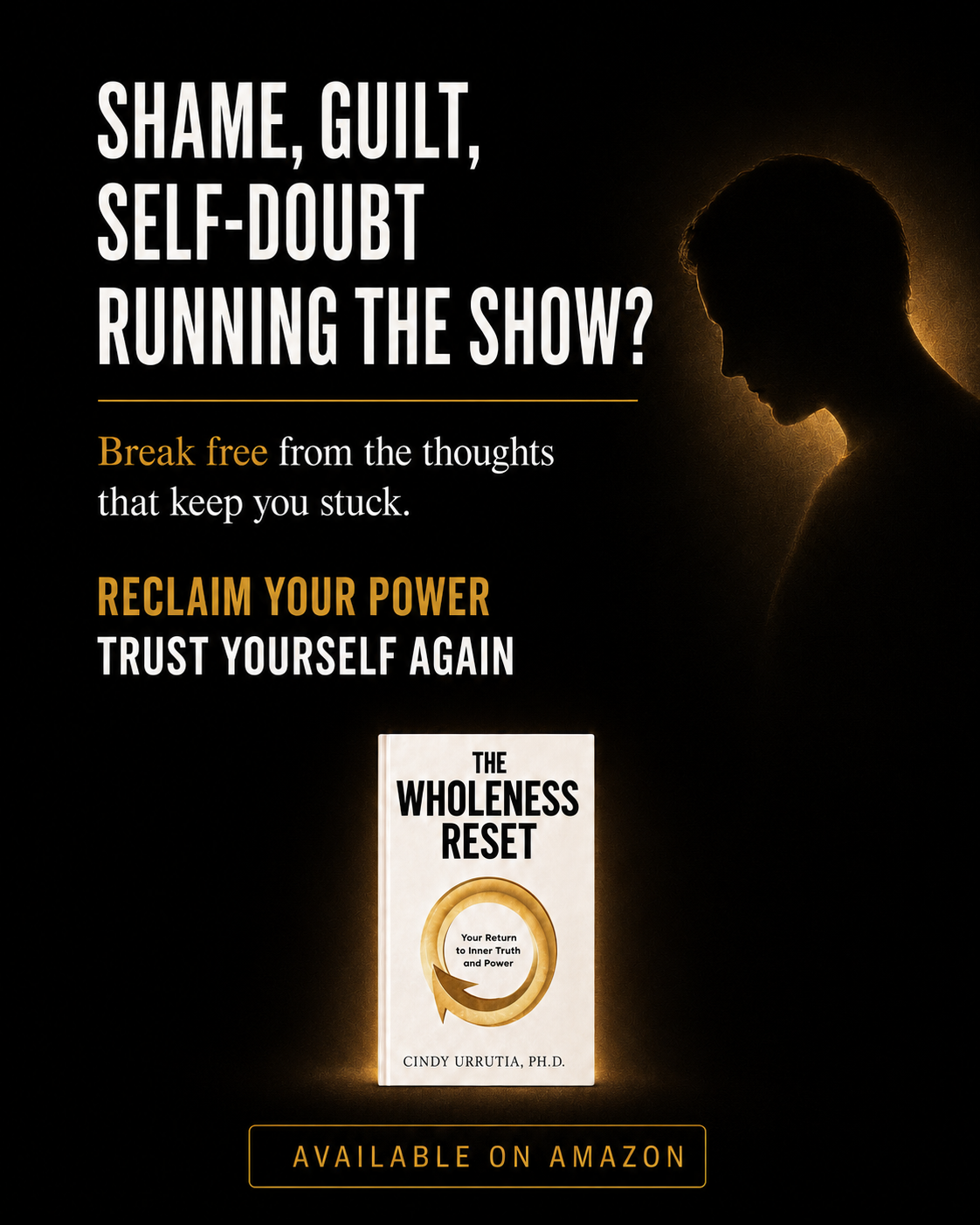 Cindy Urrutia, PhD Facebook ad: Reclaim Your Power