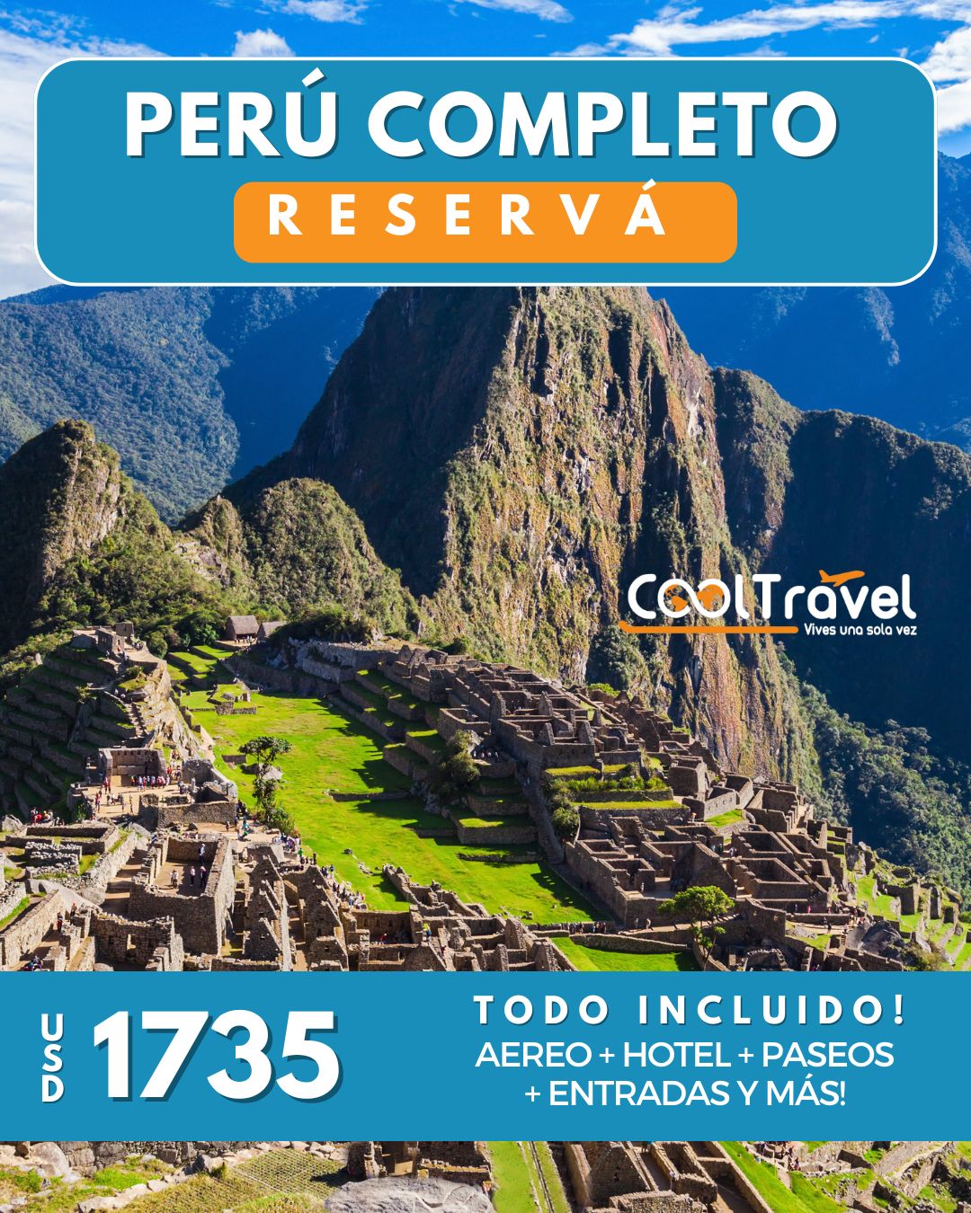 CoolTravel Facebook ad: Promo Peru imperdible!