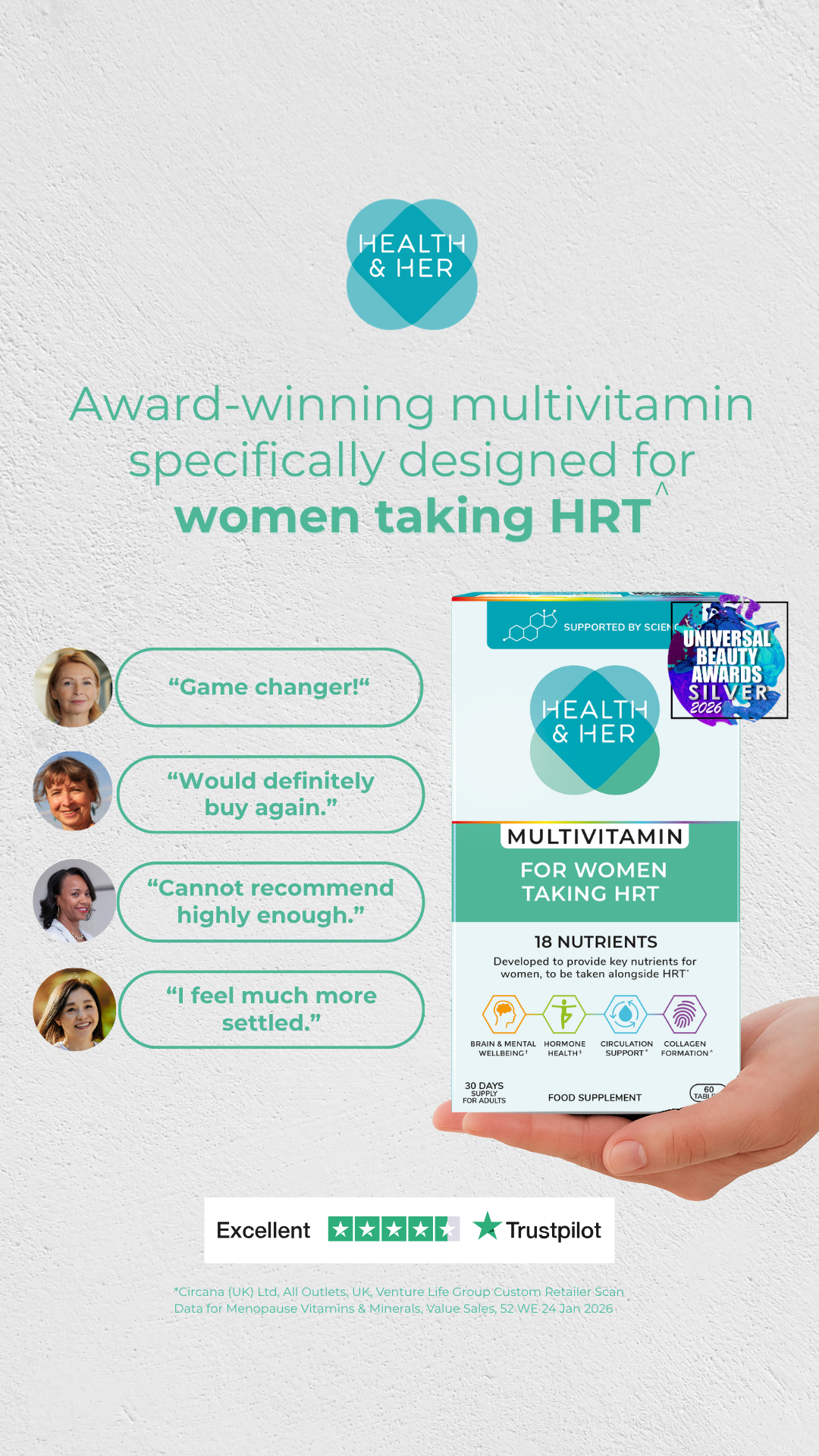 Health & Her Facebook ad