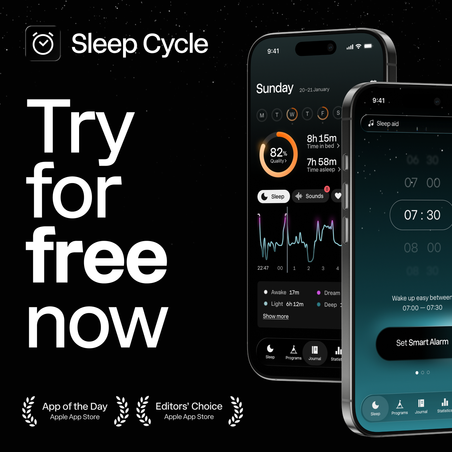 Sleep Cycle Facebook ad