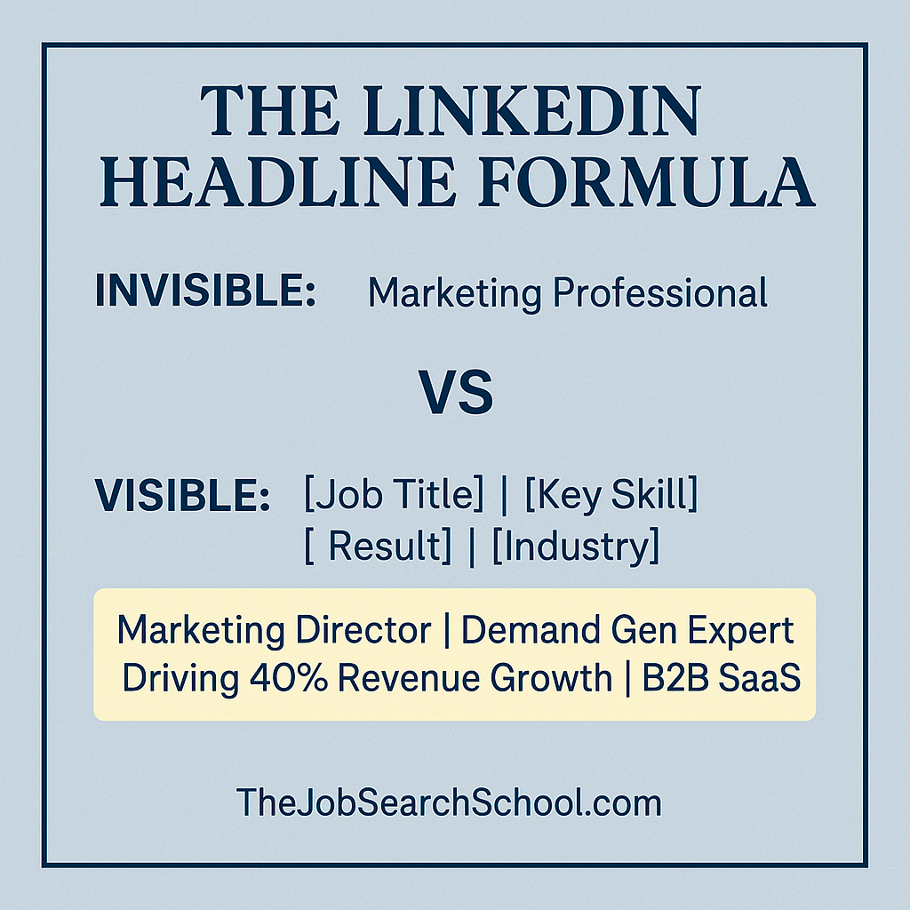 The Job Search School Facebook ad
