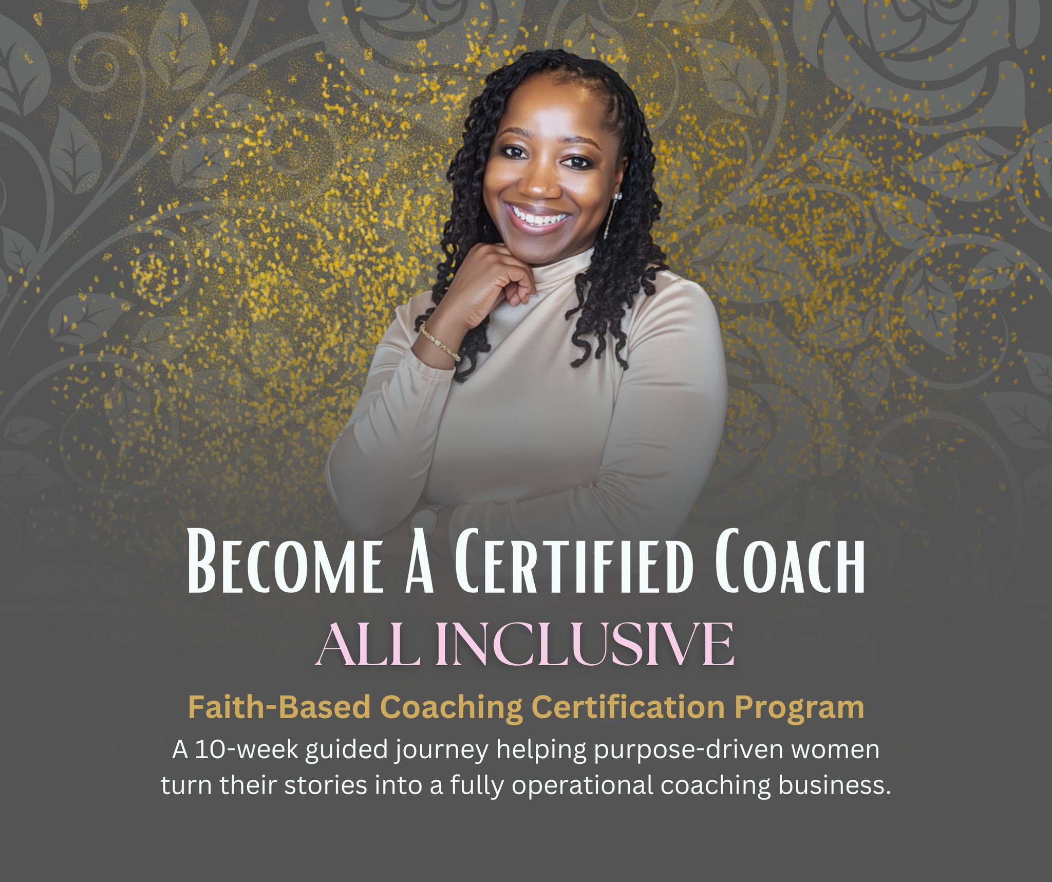 Allysia Joi Facebook ad: Get Certified. Build Impact. Start Now.