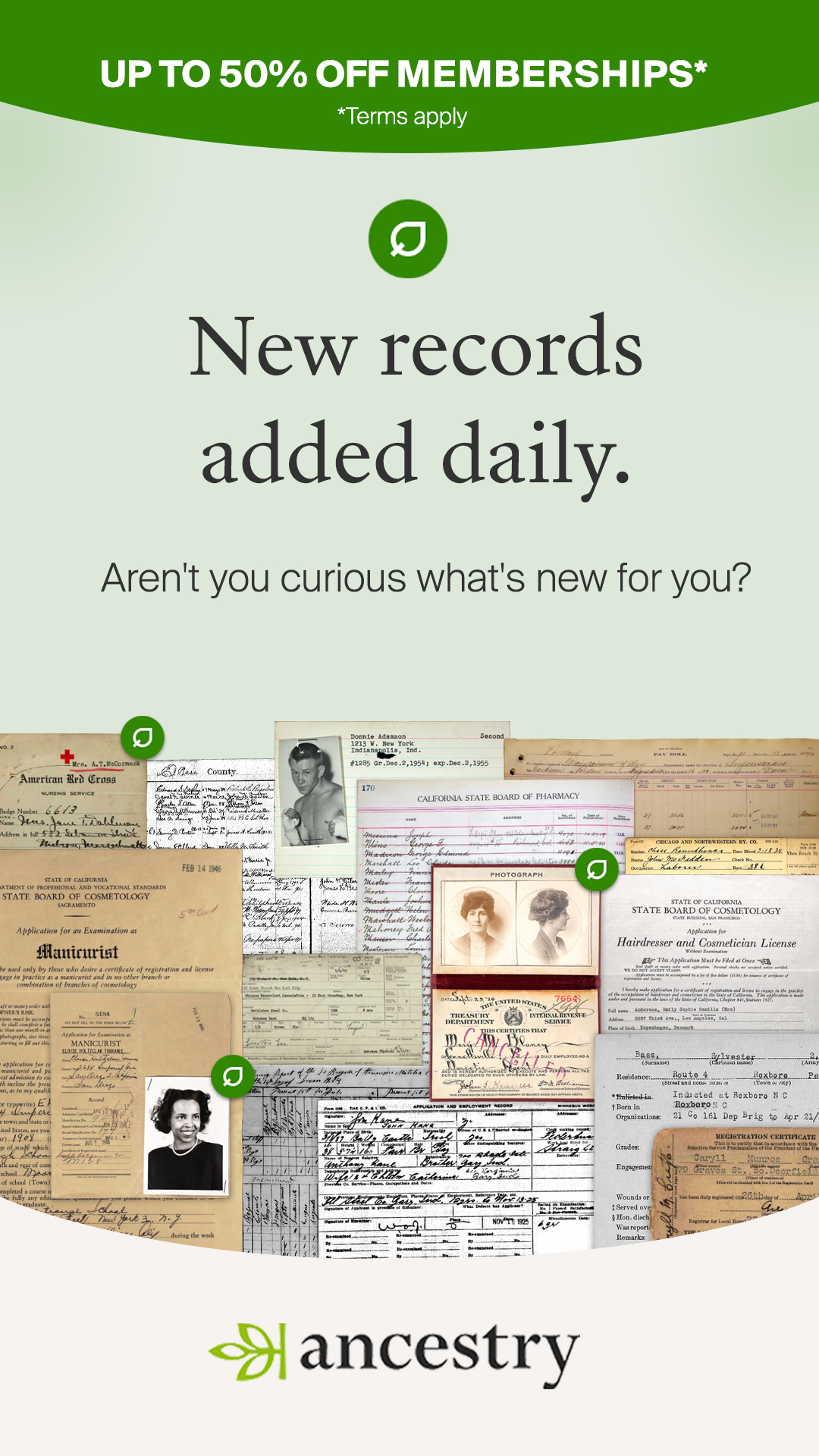 Ancestry Facebook ad