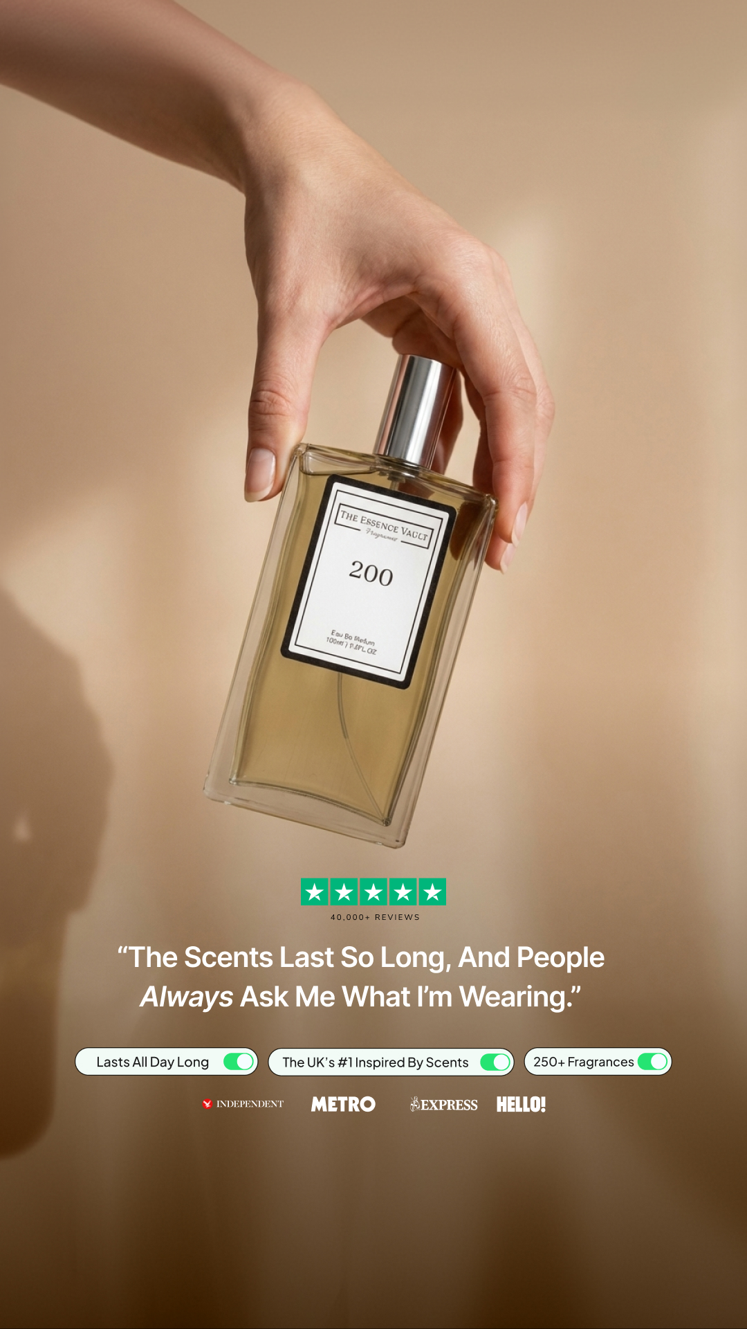 The Essence Vault Facebook ad
