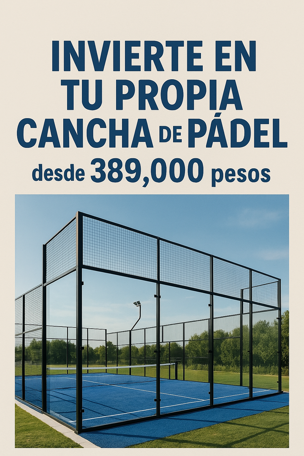 Padel World Mx by Epark Facebook ad: Chatea con nosotros