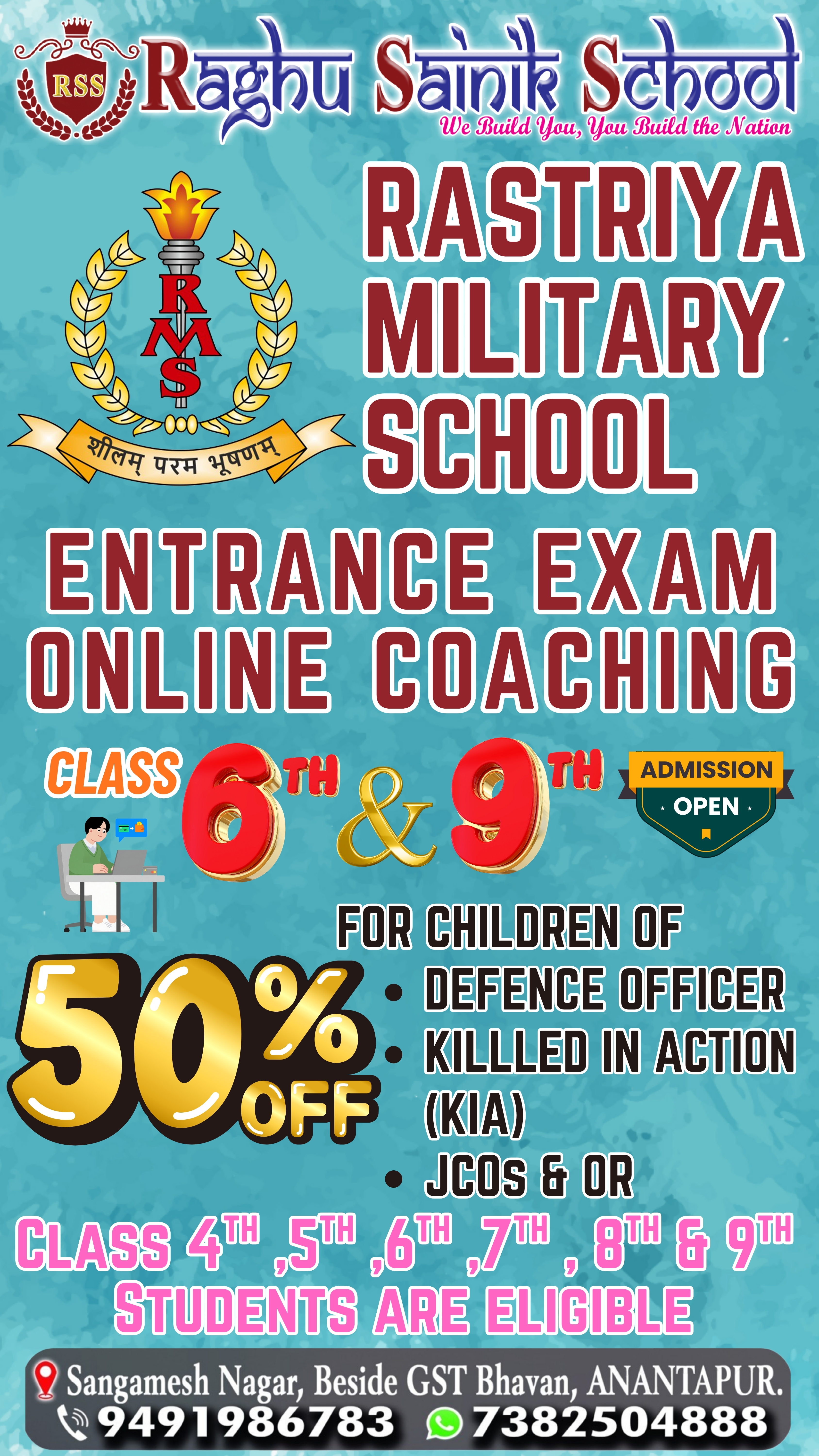 Raghu Sainik School Facebook ad: No.1 Coaching Institution For Sainik…