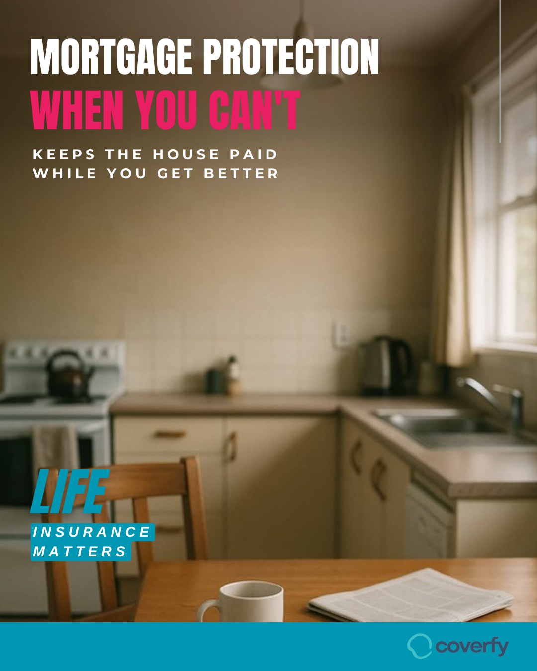 Coverfy Facebook ad: Mortgage Protection, Free Review