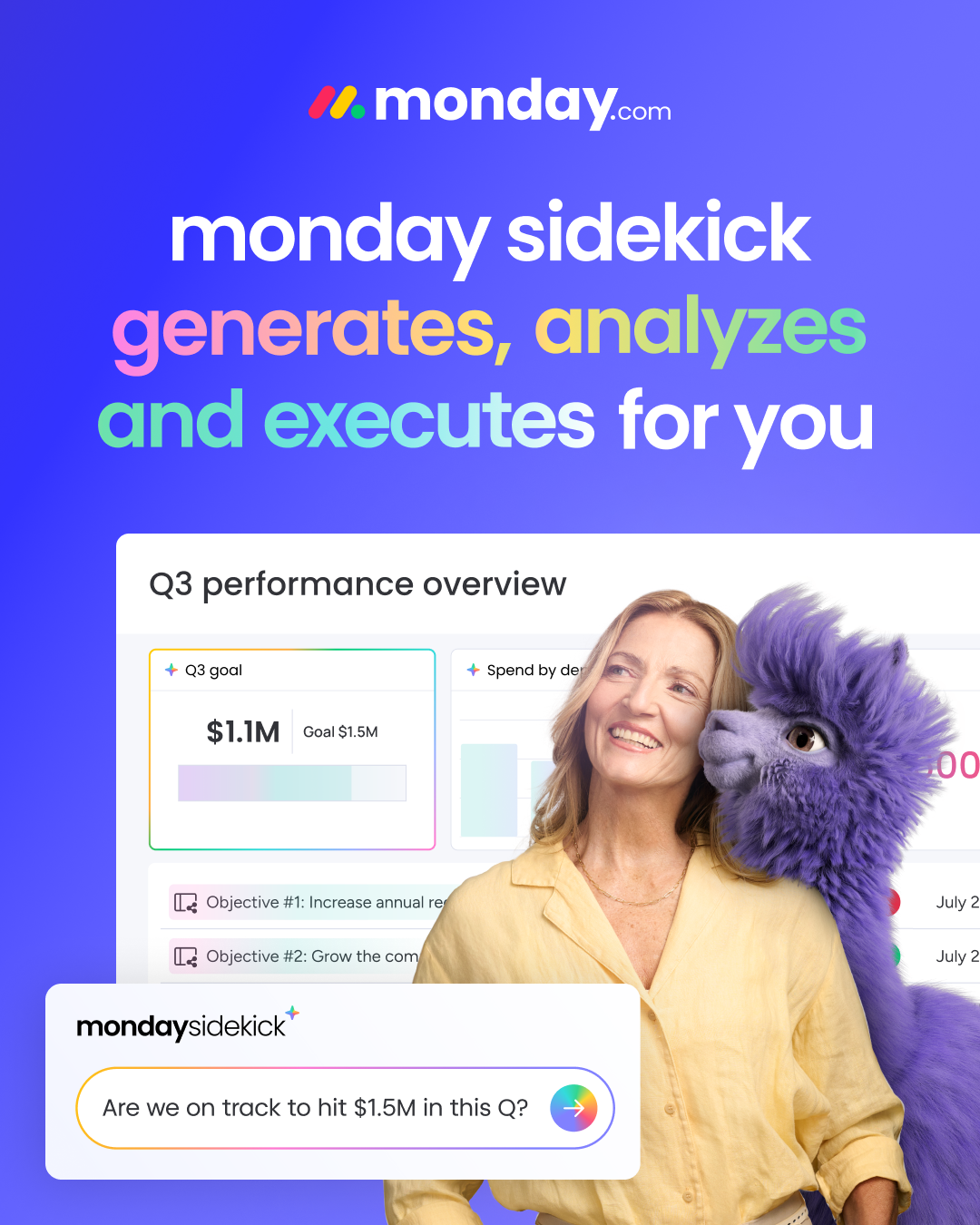 monday.com Facebook ad