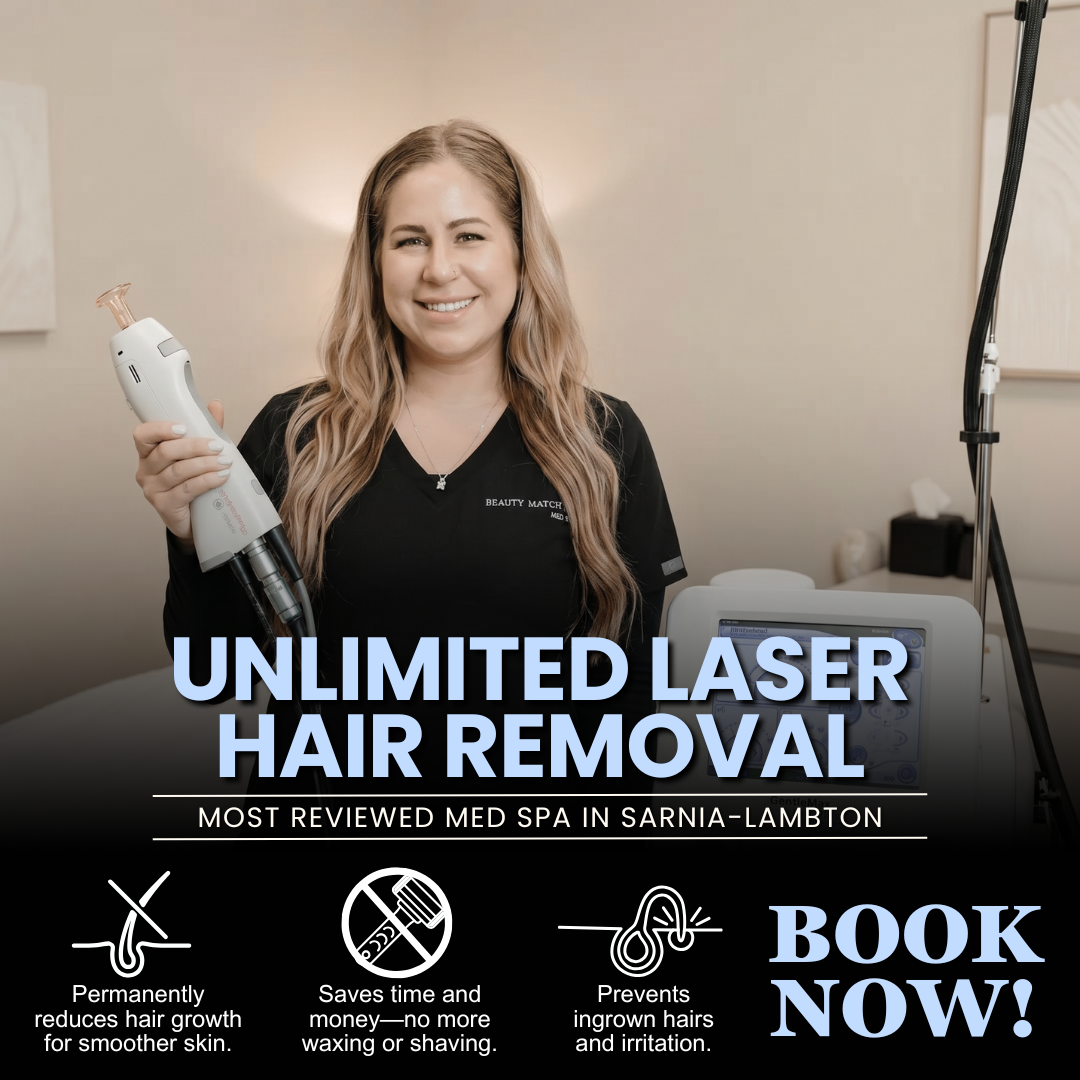 Beauty Matched Med Spa Facebook ad: Flawless Skin, Zero Hassle