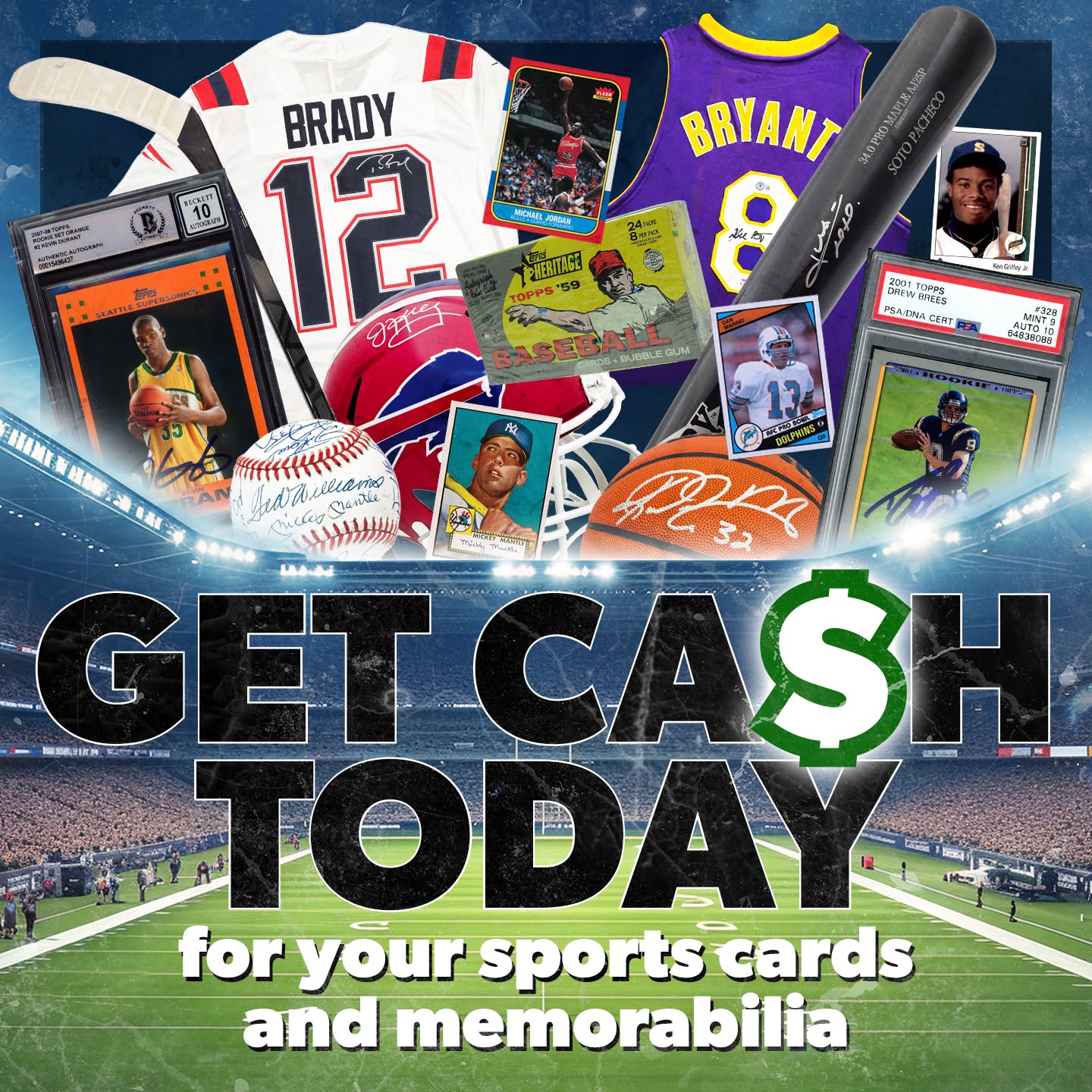 Mill Creek Sports Facebook ad: Sell Your Collection
