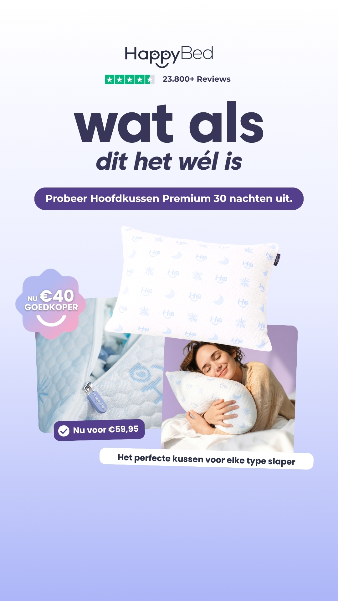 HappyBed Facebook ad