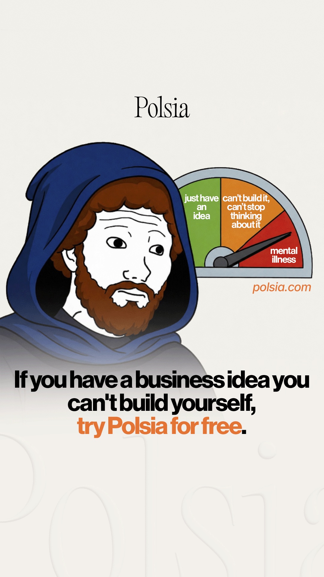 Polsia AI Facebook ad