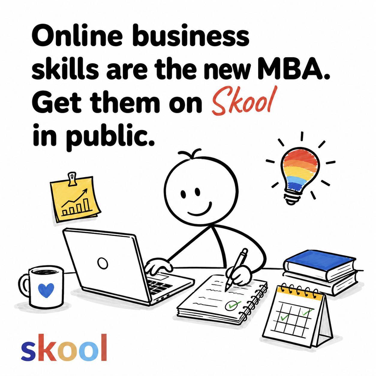 Skool Facebook ad