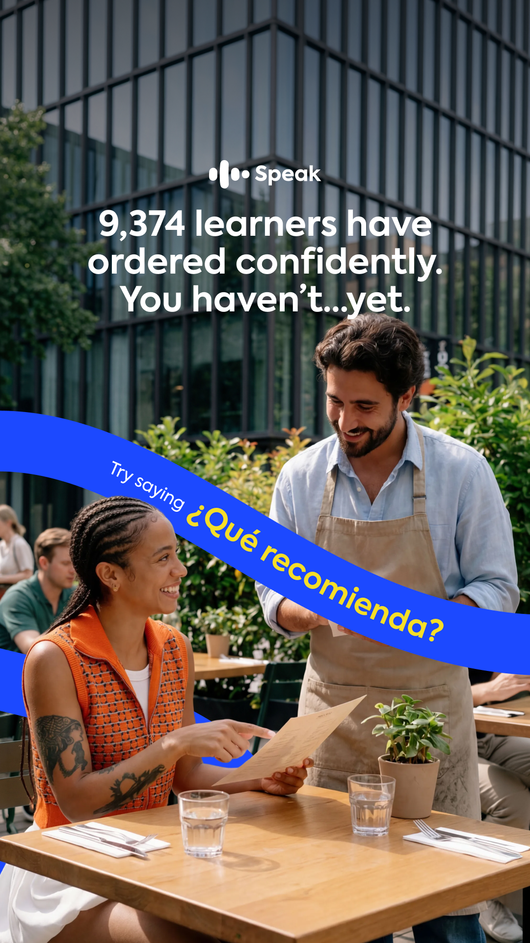 Speak Facebook ad